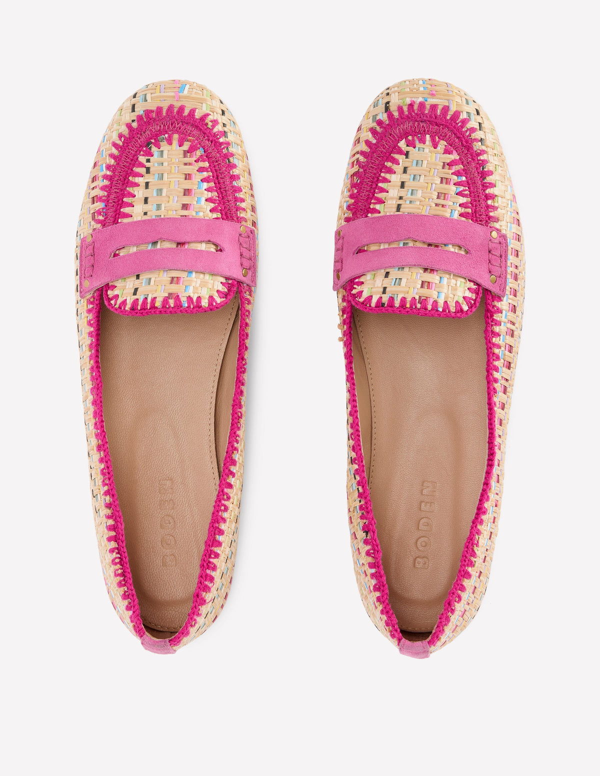 Classic Penny Loafers-Multi Raffia - Image 5
