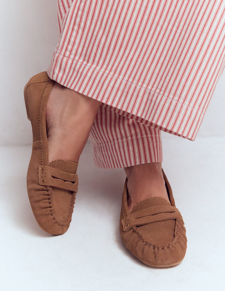 Classic Penny Loafers-Tan