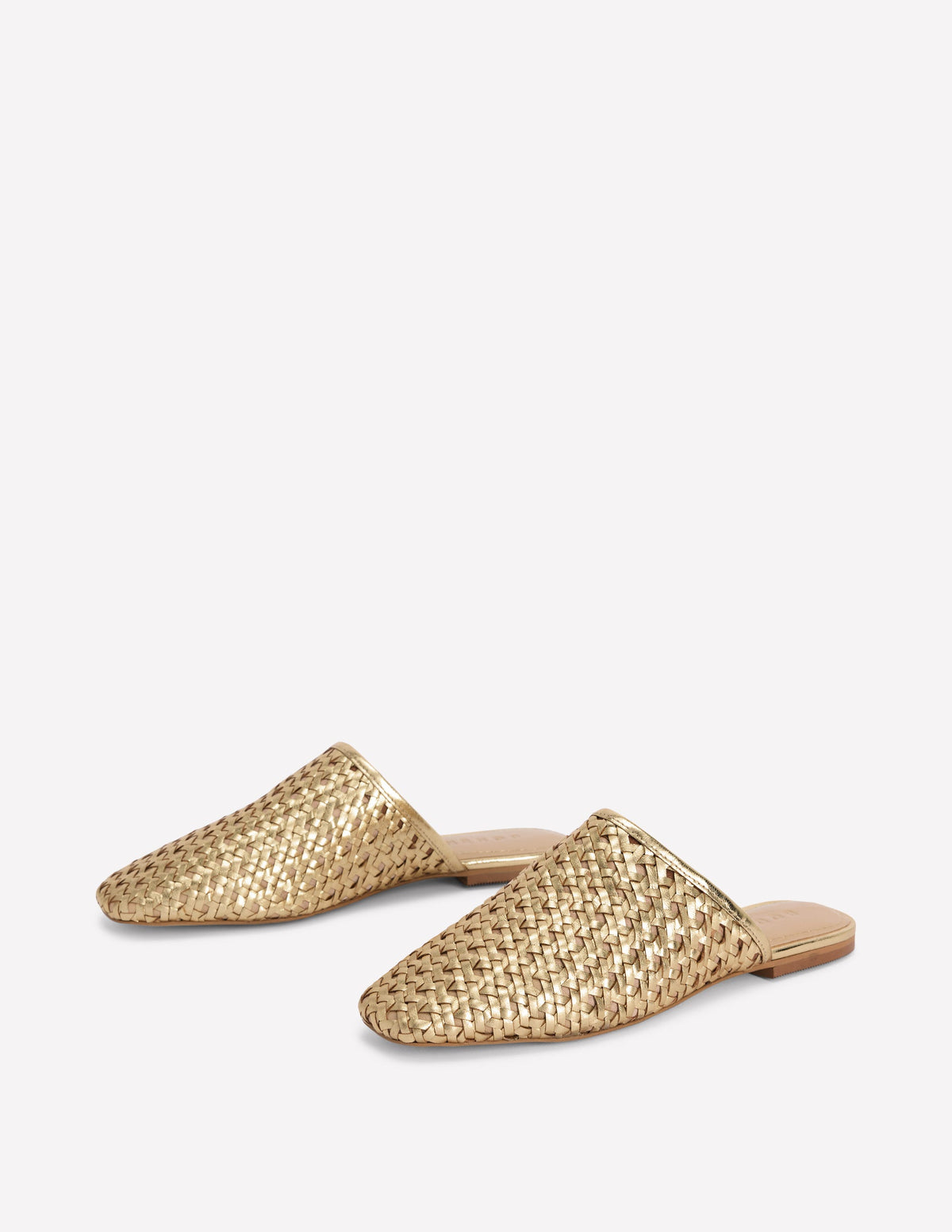 Mule Slipper Loafer-Gold Weave - Image 3