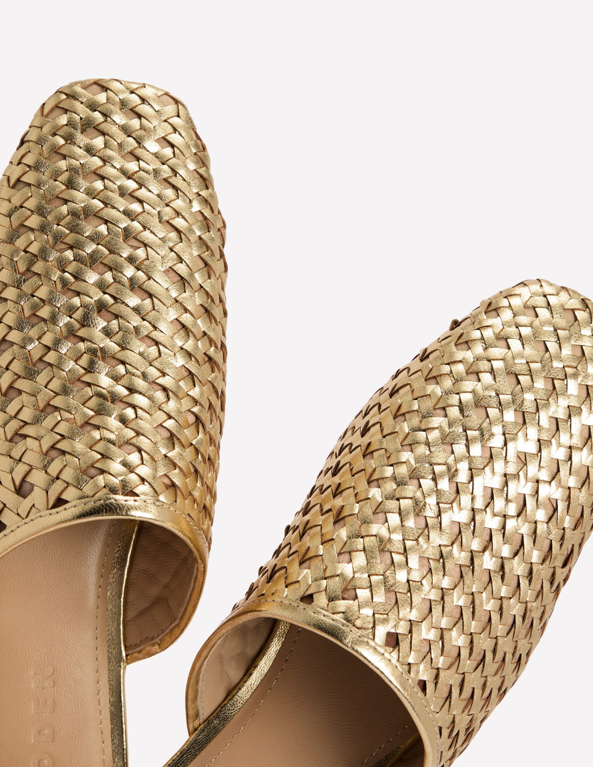 Mule Slipper Loafer-Gold Weave - Image 4