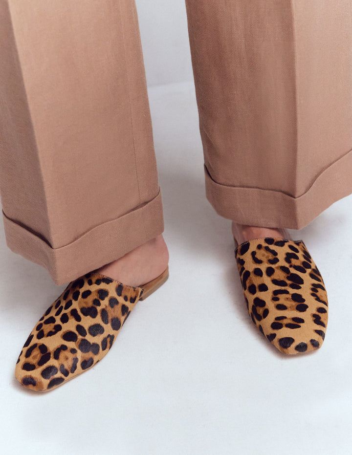 Mule Slipper Loafer-Classic Leopard