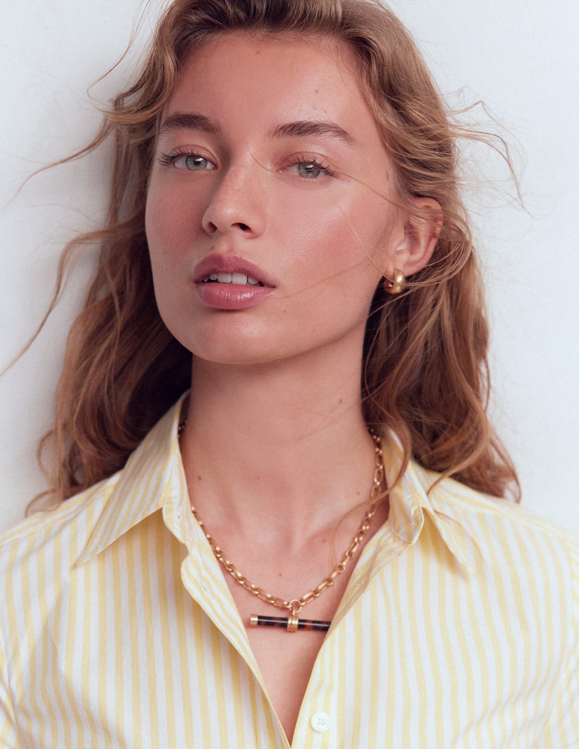 Resin Interest T-bar Necklace-Classic Tort-1