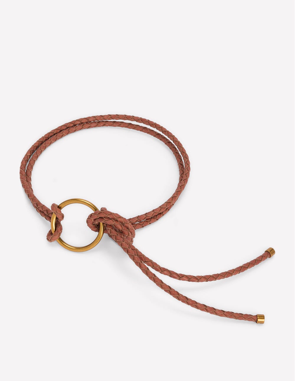 Leather Rope Belt-Tan-1