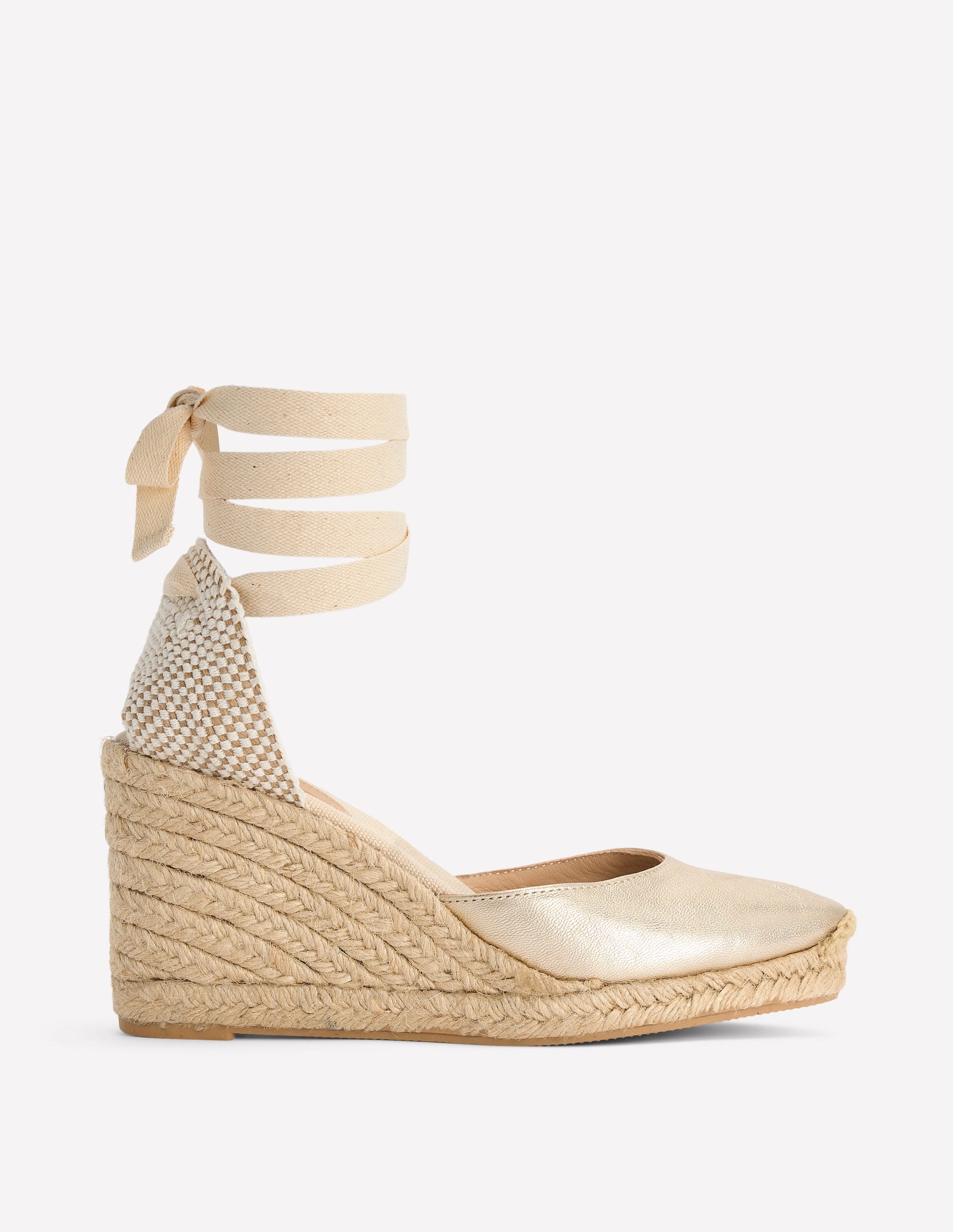 Cassie high wedge espadrille-Gold-1