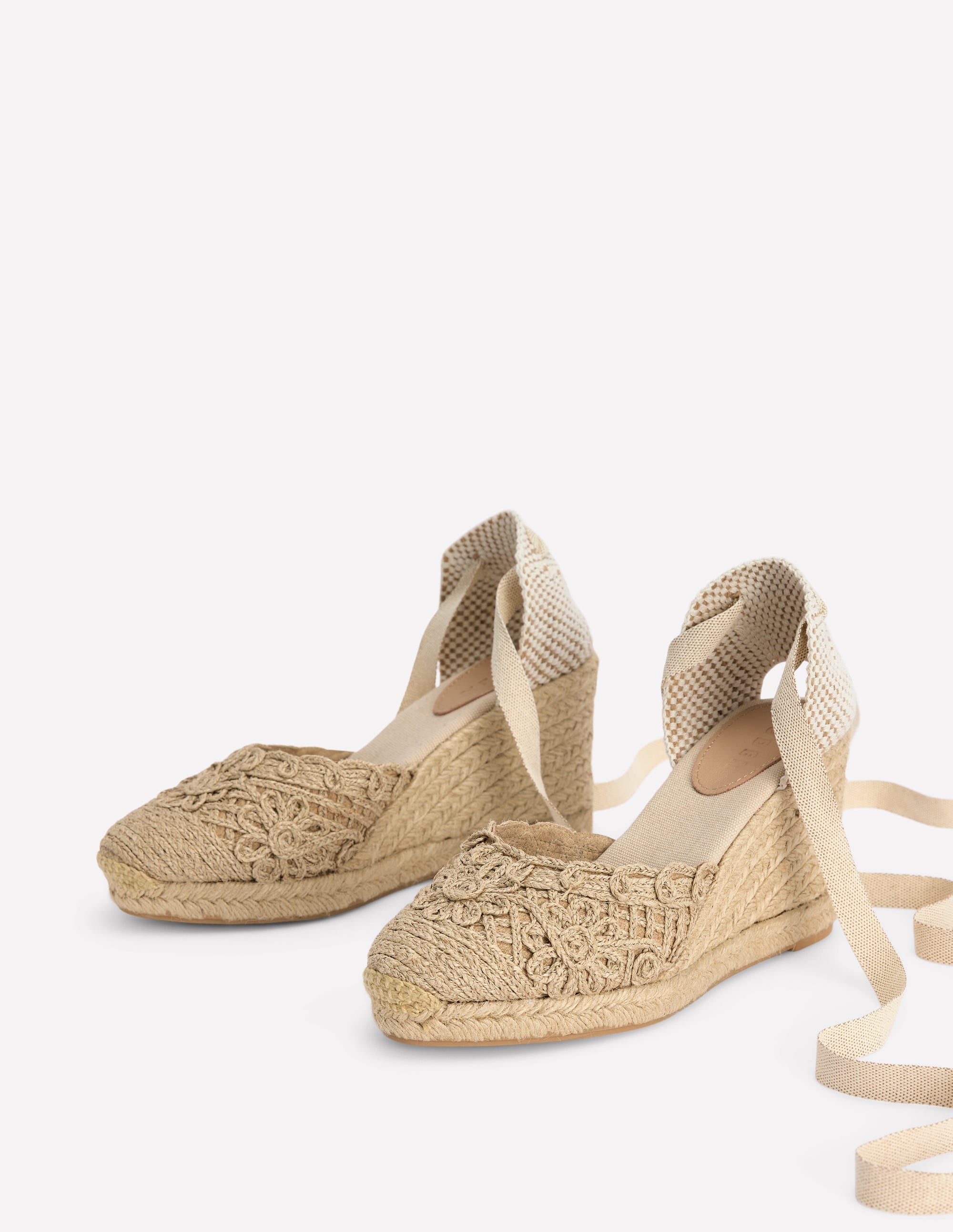 Cassie High Wedge Espadrilles-Natural - Image 3