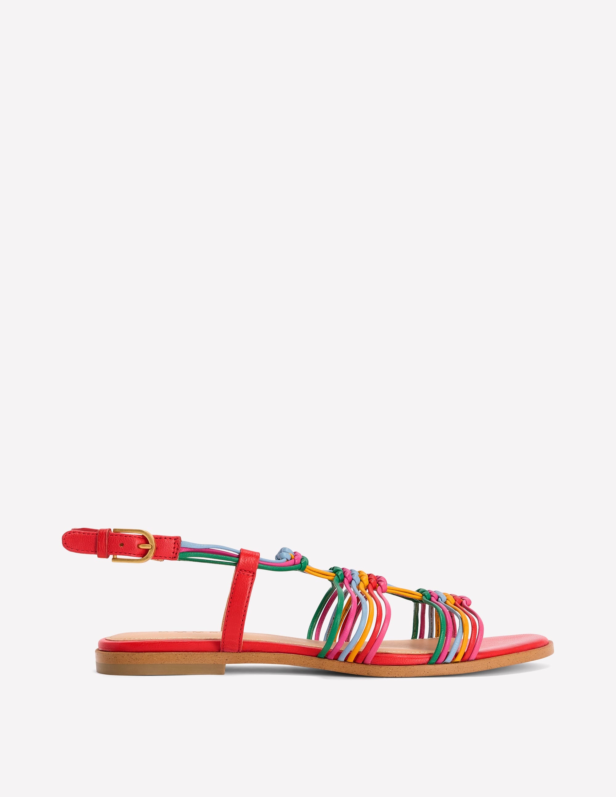 Multi Strap Knot Sandal-Multi - Image 1