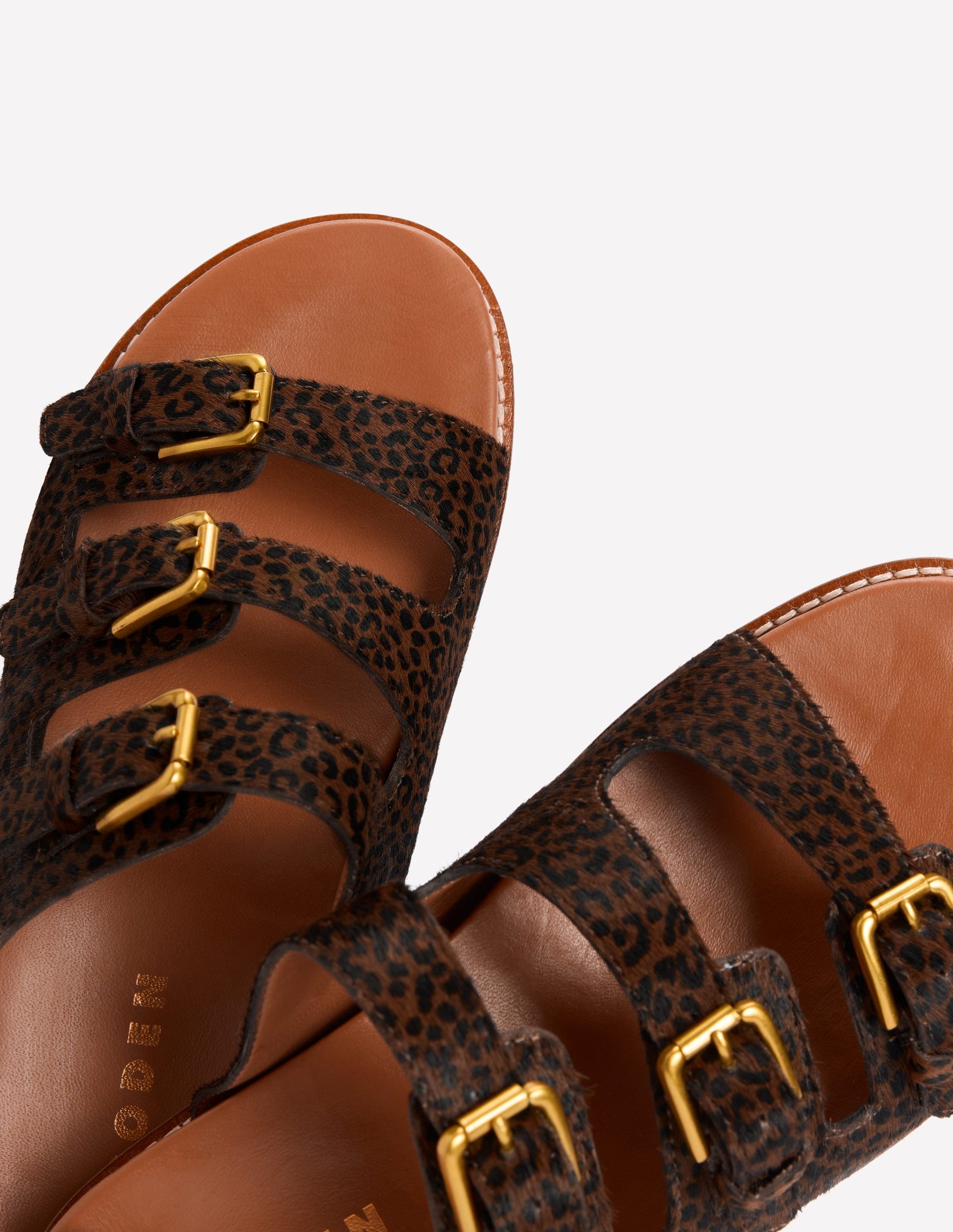 Triple Strap Footbed Sandal-Leopard-6