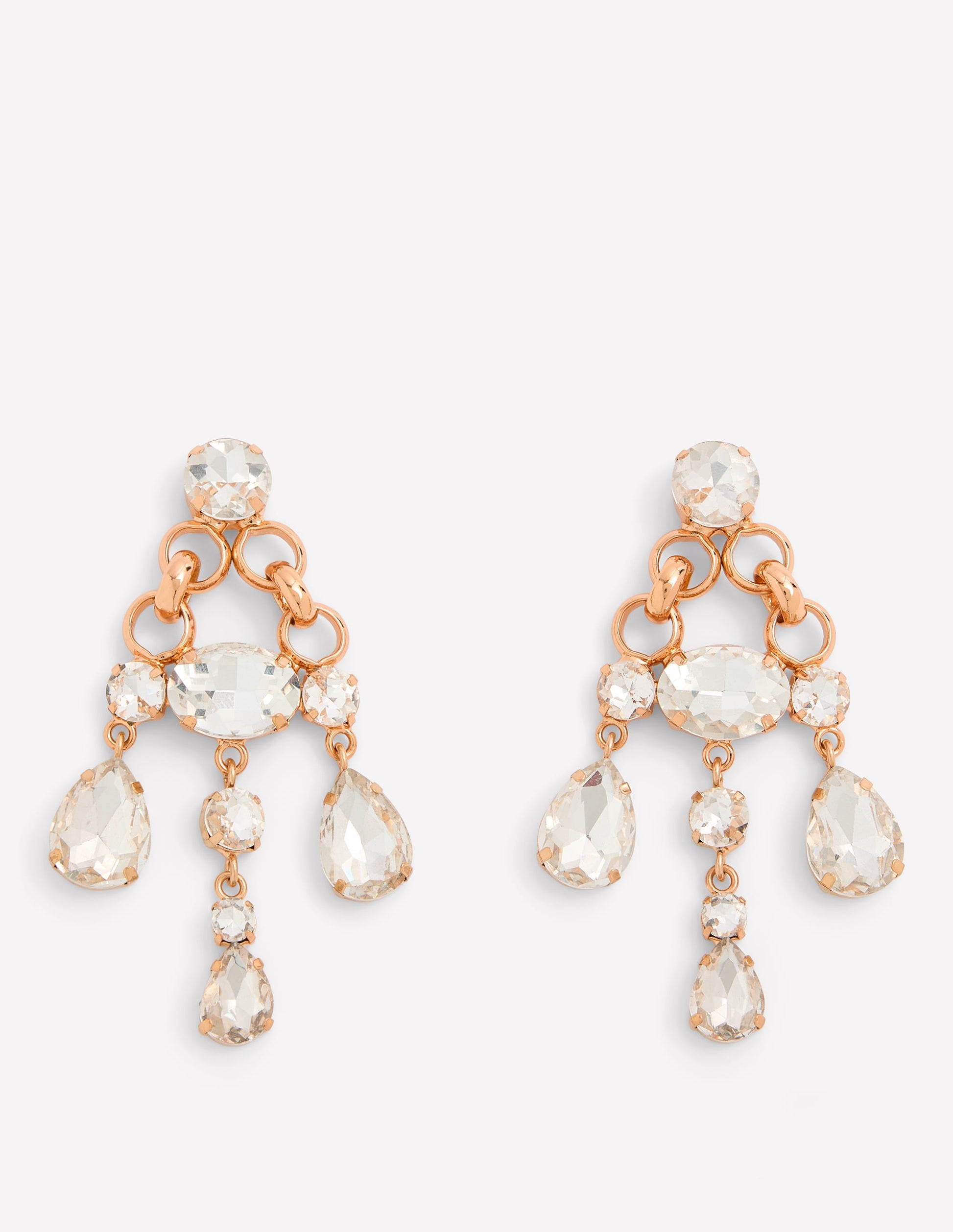 Mega Jewel Earrings-Clear-1