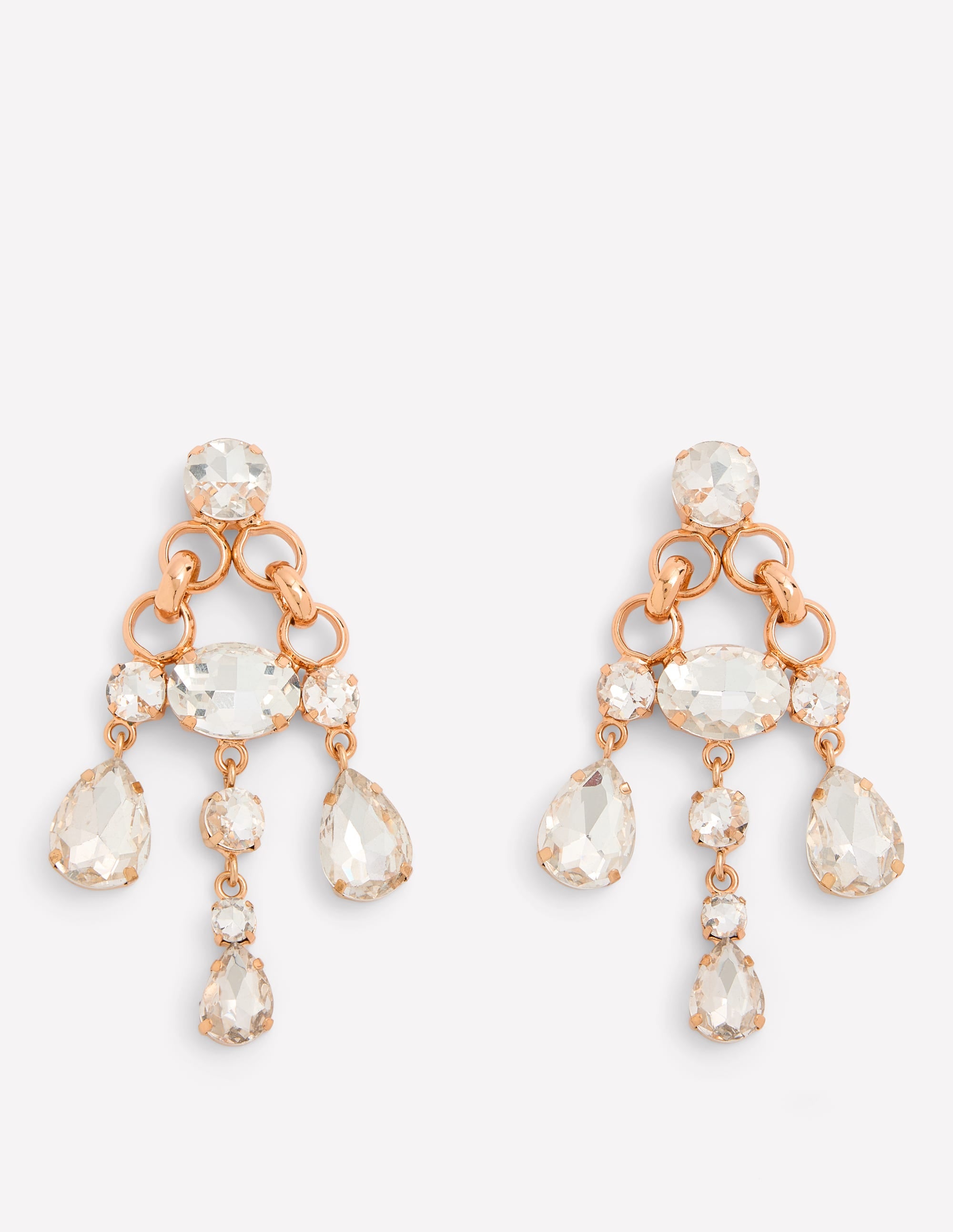 Mega Jewel Earrings-Clear - Image 1