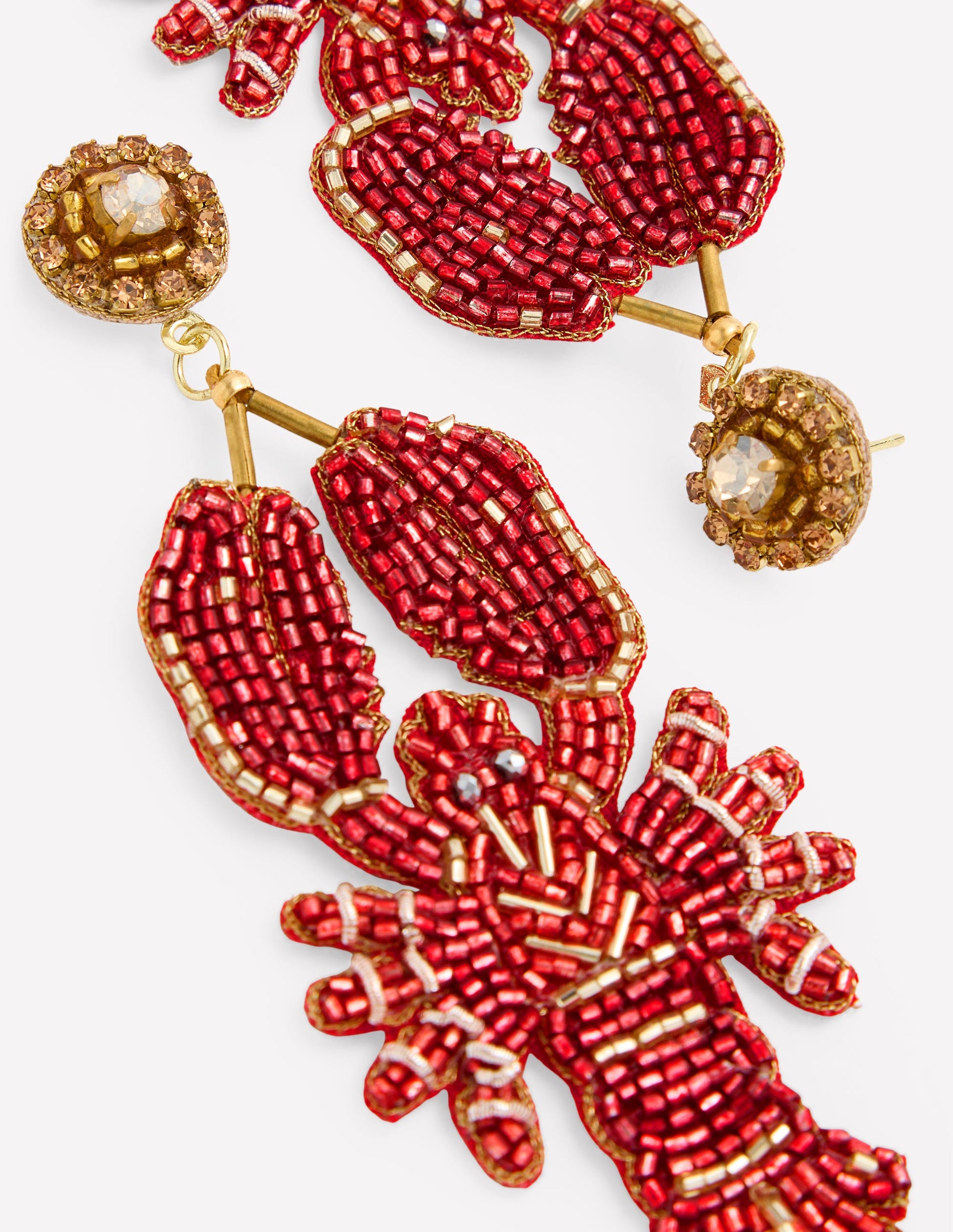 Novelty Beaded Earrings-Lobster-3