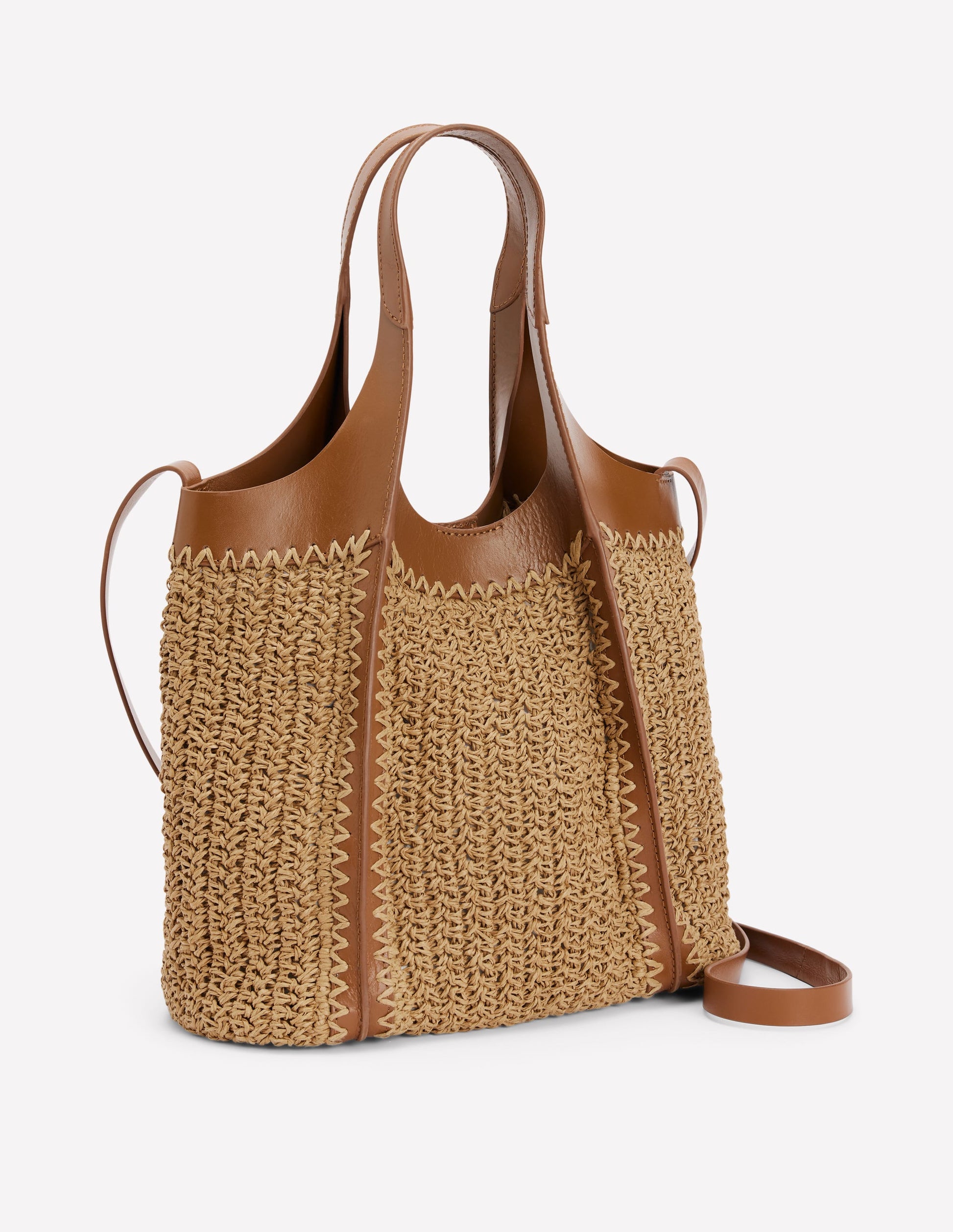 Mini Straw Tote-Natural-5