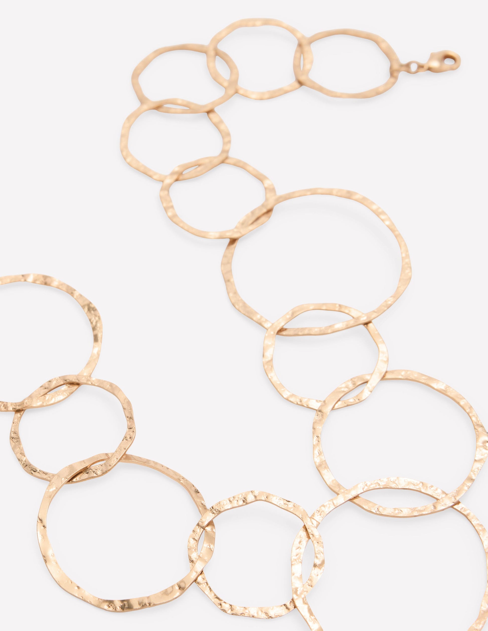 Statement Circle Necklace-Gold Colour-4