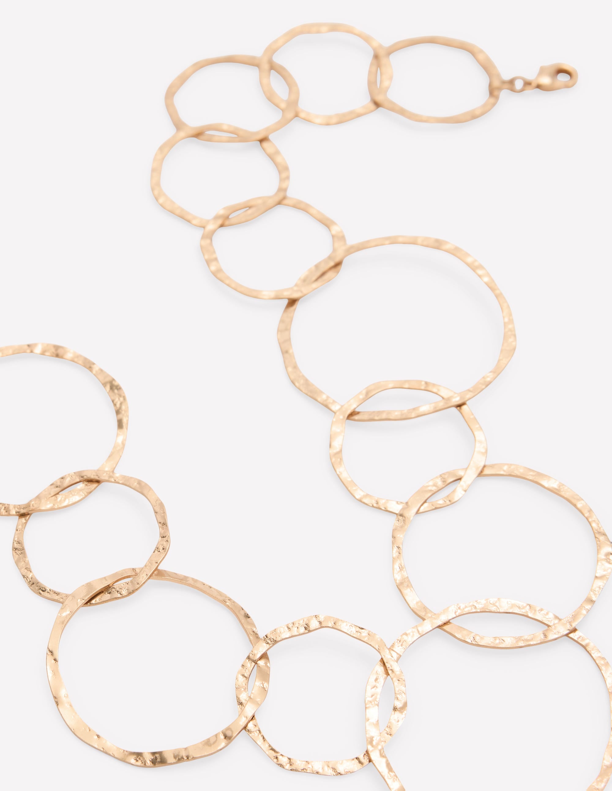 Statement Circle Necklace-Gold Colour - Image 4