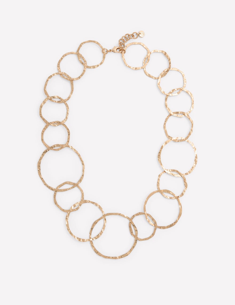 Statement Circle Necklace-Gold Colour - Image 1