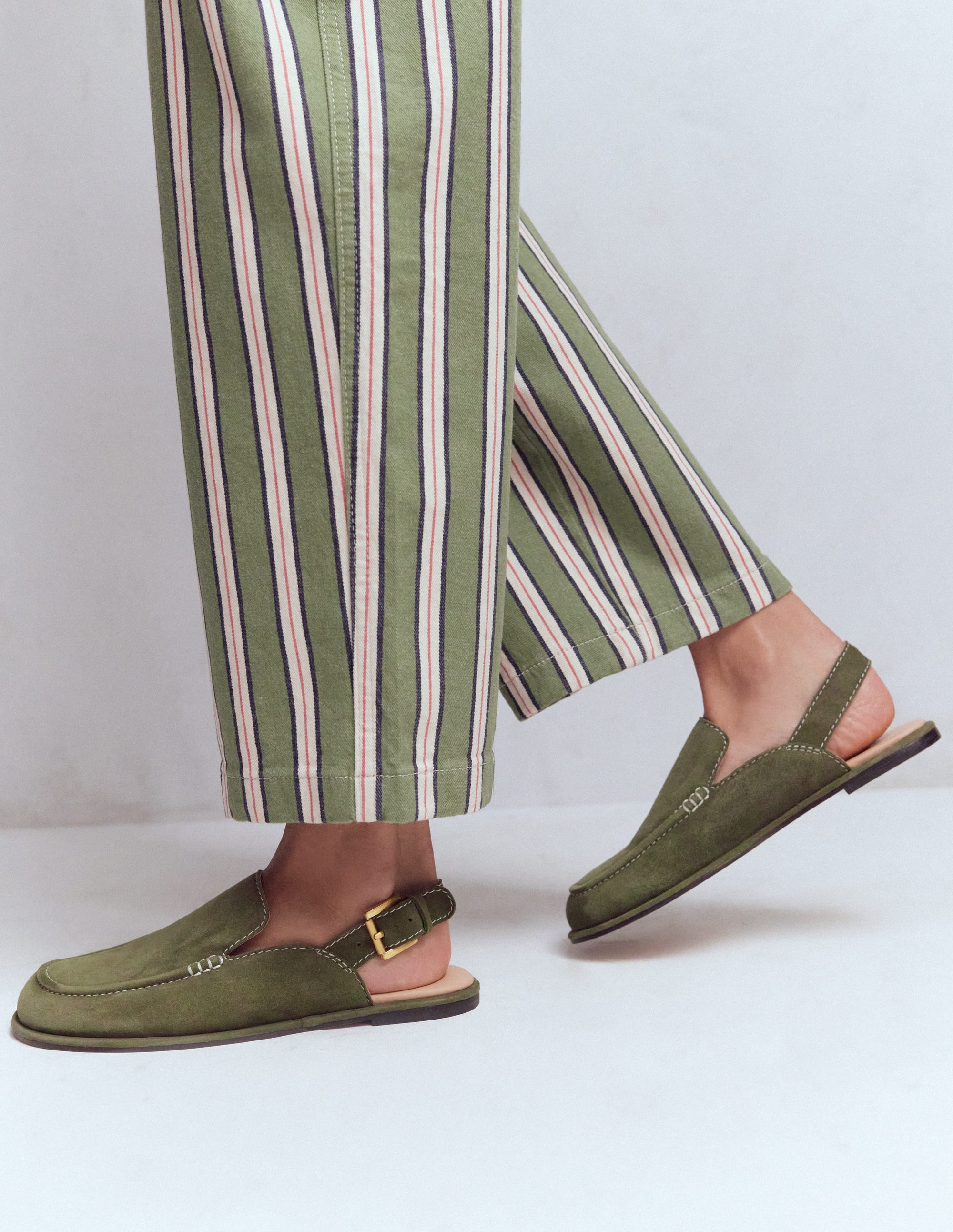 Slingback Clog-Deep Olive | Boden USA