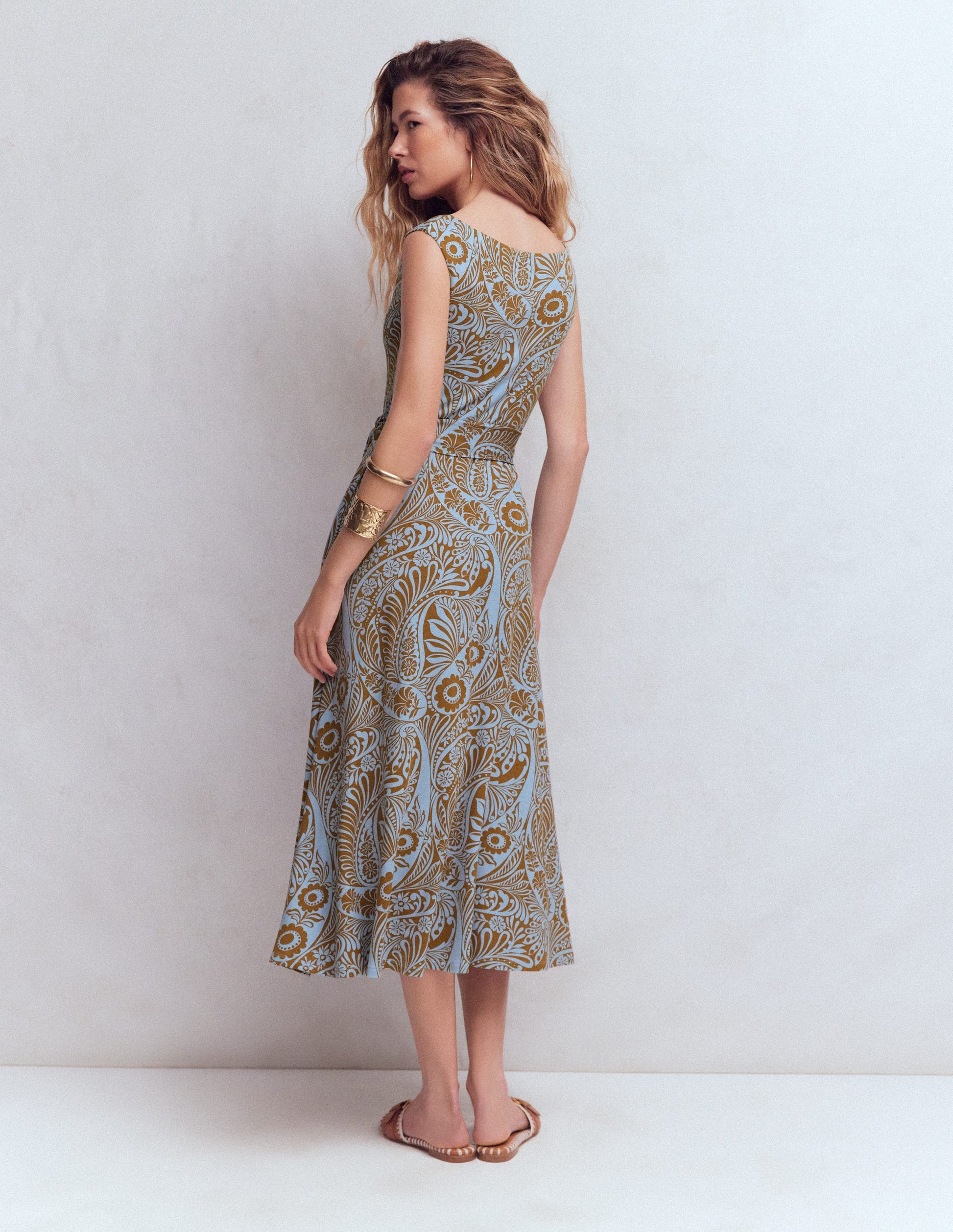 Tamsin Jersey Midi Dress-Blue, Enchanted Paisley | Boden USA Tamsin Jersey Midi Dress-Blue, Enchanted Paisley | Boden USA