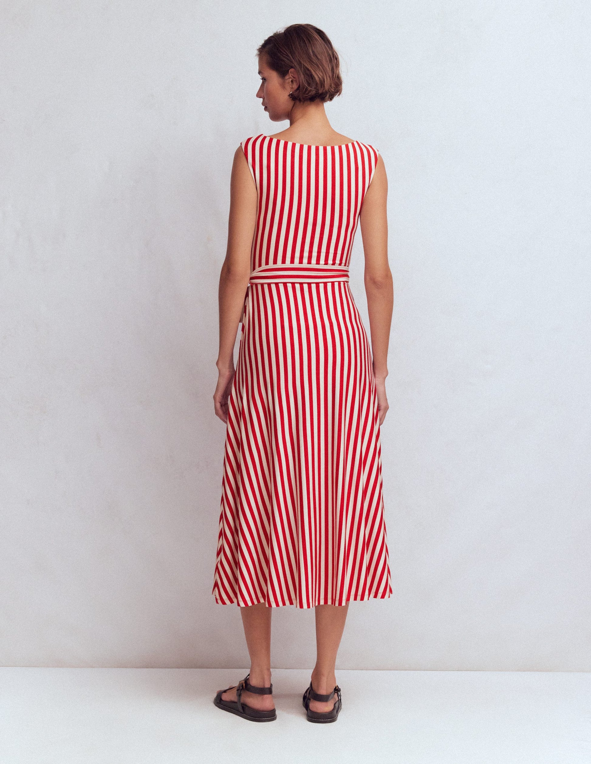 Boden Women's Tamsin Jersey Midi Dress in Red | Size 14 Boden Women's Tamsin Jersey Midi Dress in Red | Size 14