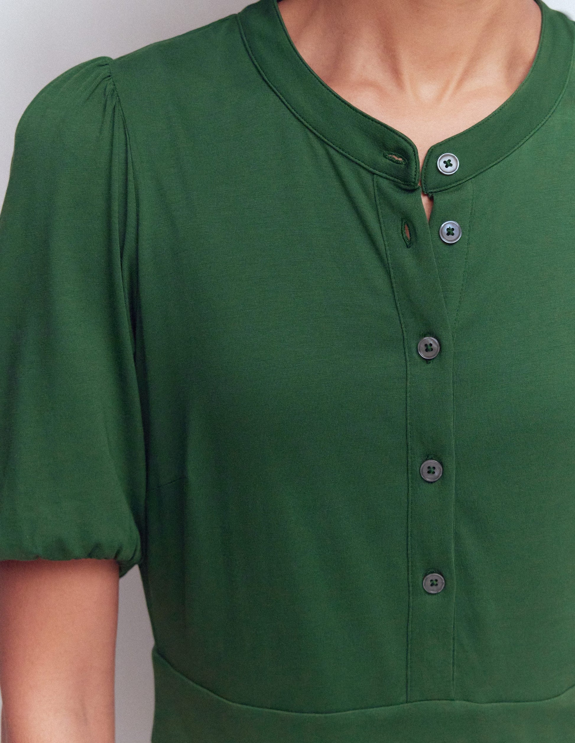 Amber Pleat Jersey Midi Dress-Hunter Green | Boden USA Amber Pleat Jersey Midi Dress-Hunter Green | Boden USA
