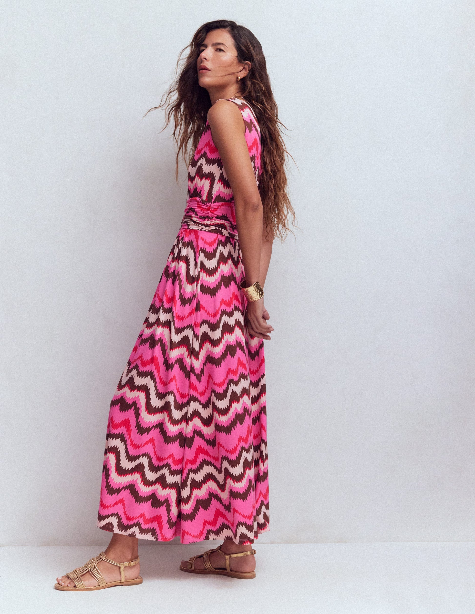 strapless open back dress Sleeveless One Piece Short Dress In Pink|Pineapple Punch|Suta
