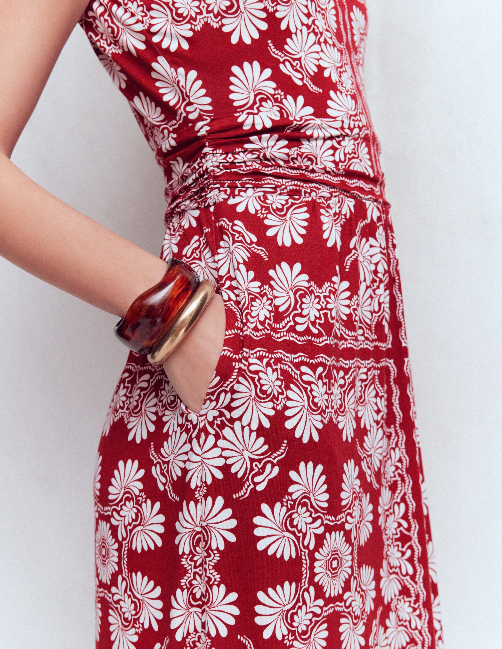 Antonia Jersey Maxi Dress-Rich Chestnut, Botanical Charm | Boden USA Antonia Jersey Maxi Dress-Rich Chestnut, Botanical Charm | Boden USA