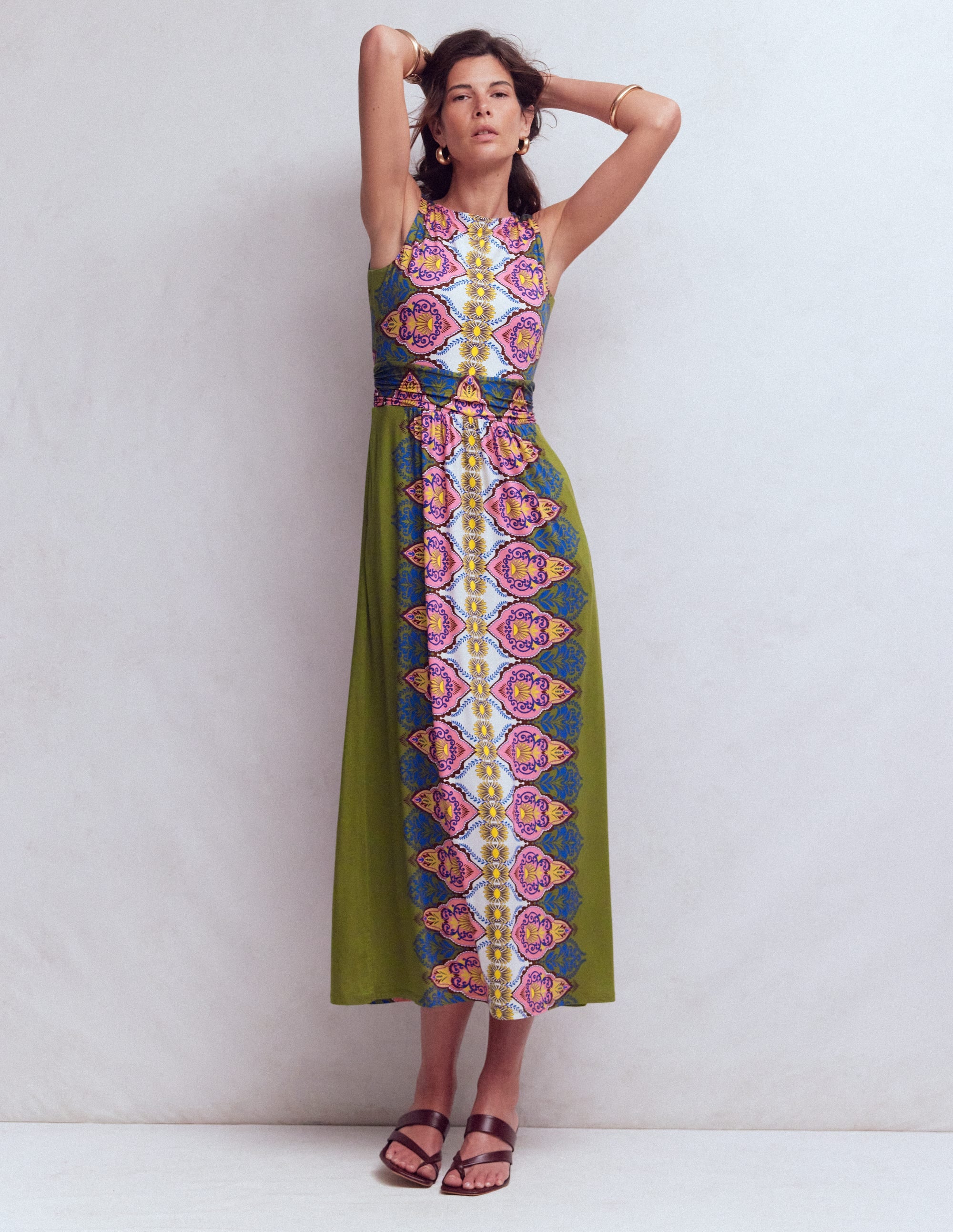 Antonia Jersey Maxi Dress - Multi, Ornamental Garden | Boden USA