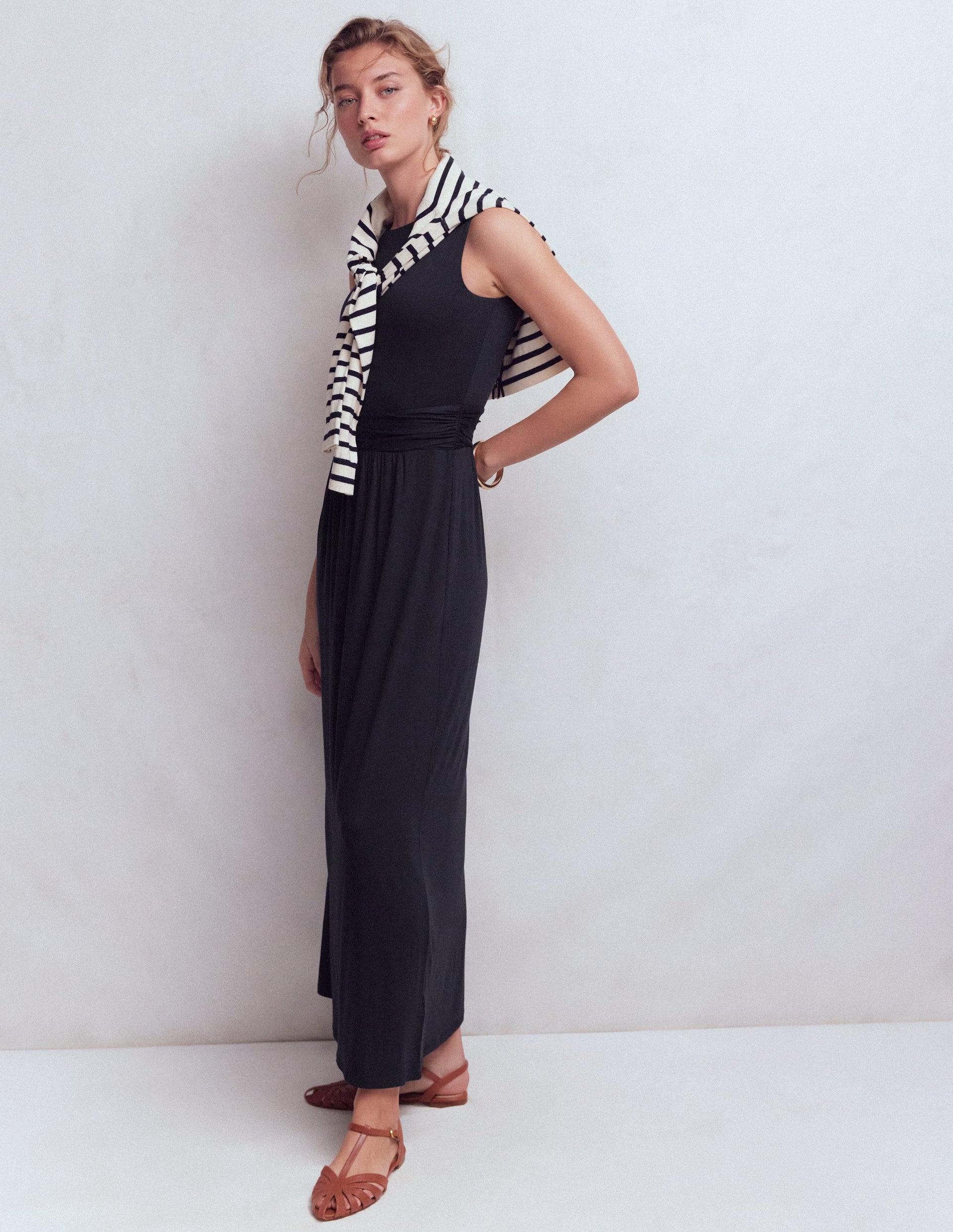 Boden Women's Antonia Jersey Maxi Dress in Blue