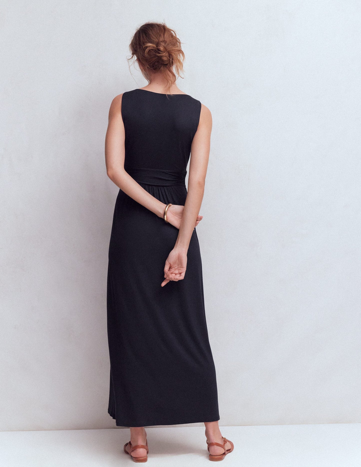 Antonia Jersey Maxi Dress-Navy