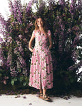 Arabella Cotton Maxi Dress-Pink Radiant Bloom