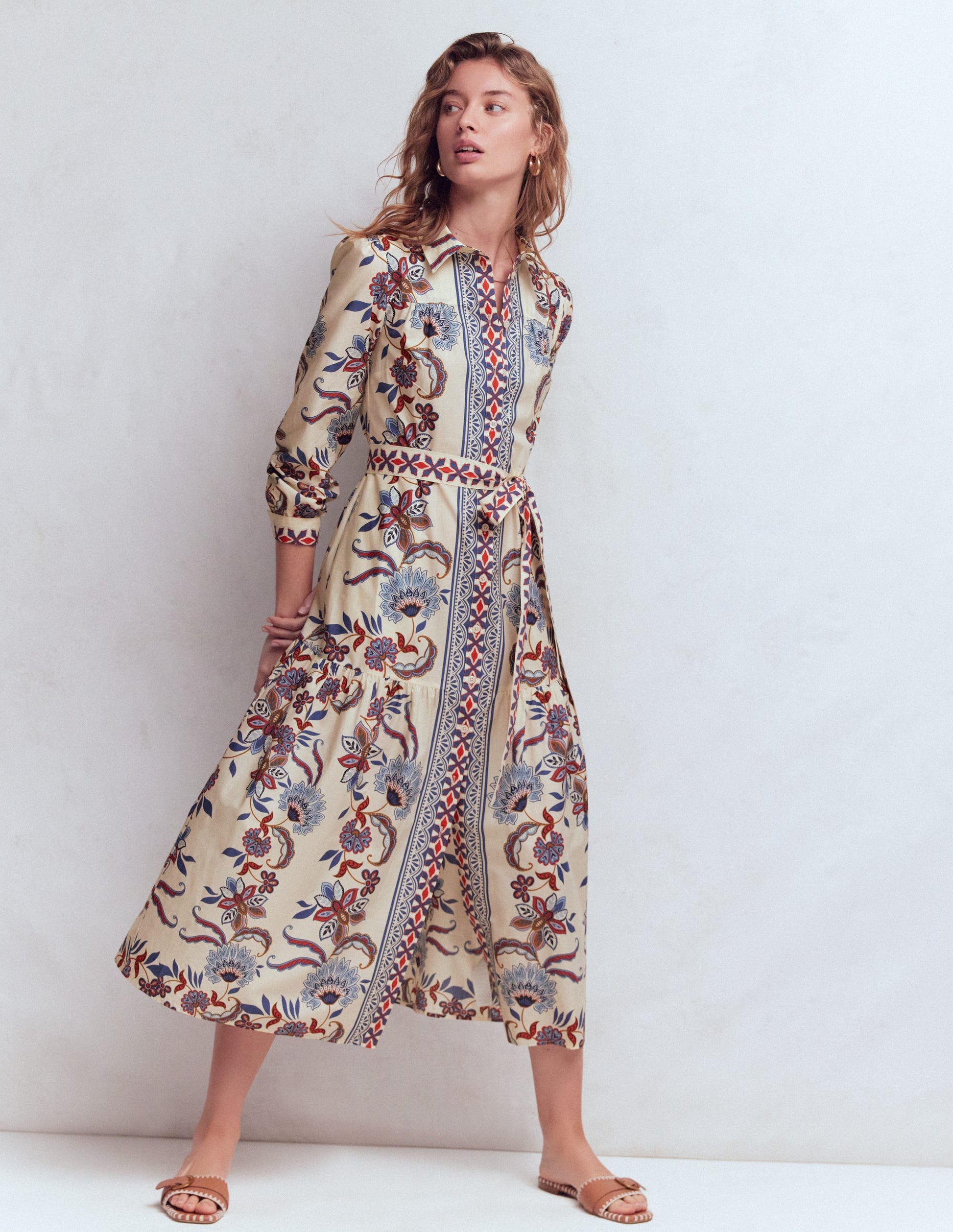 Boden Women's Ellie Cotton Maxi Shirt Dress Boden Women's Ellie Cotton Maxi Shirt Dress