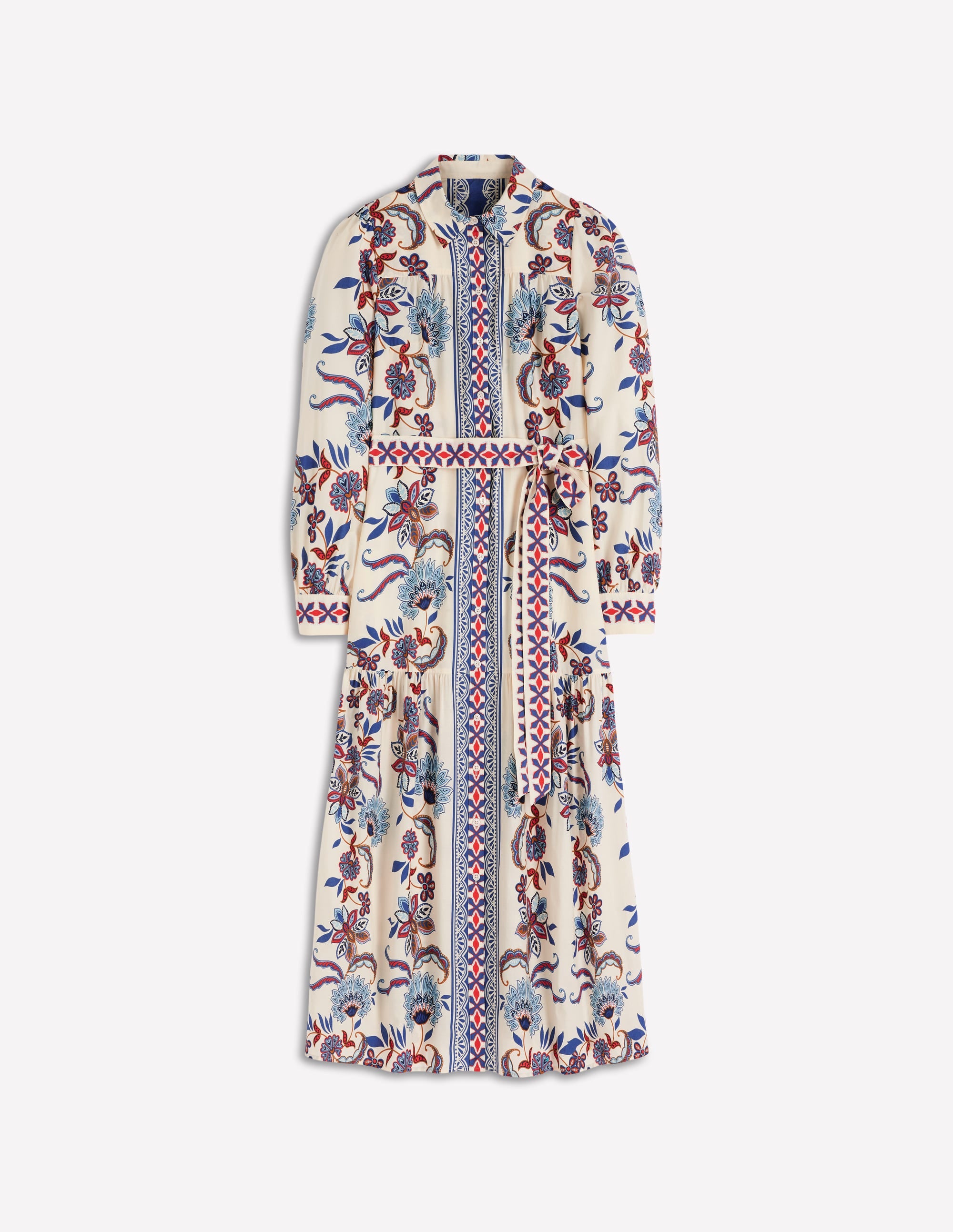 boden maxi shirt dress Alexa Linen Maxi Shirt Dress - Rich Emerald Gingham