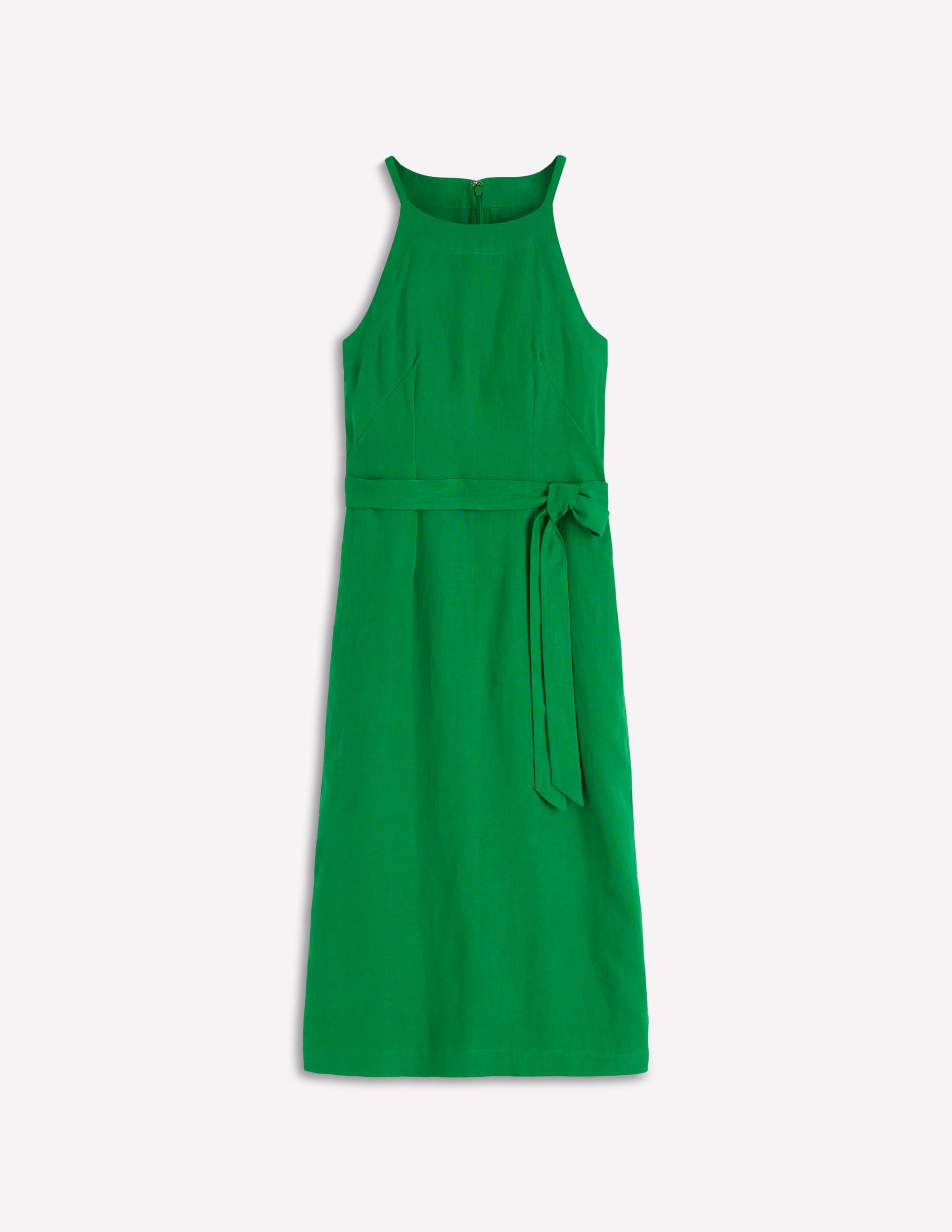 Boden Women's Rosa Halter Linen Midi Dress in Green