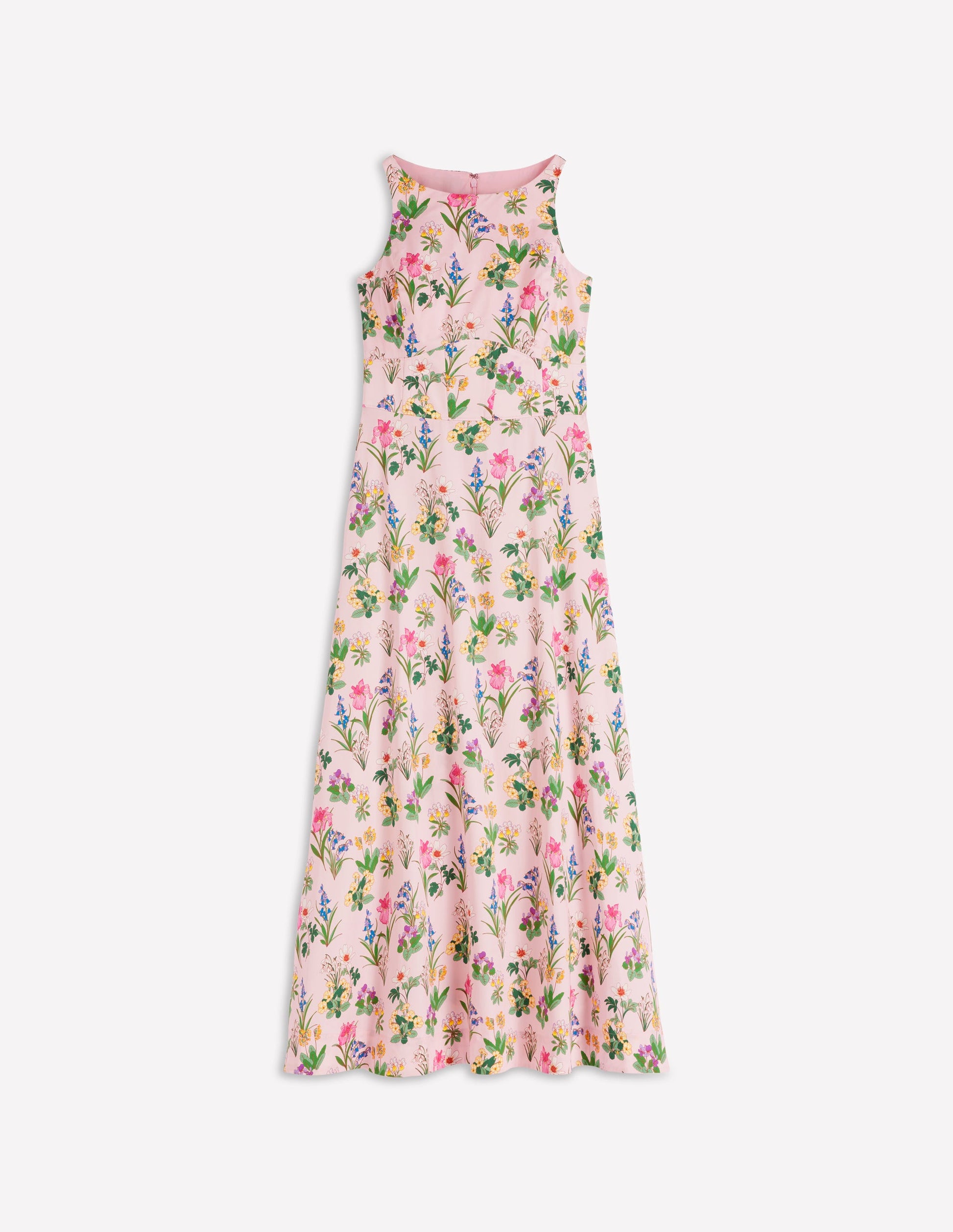 boden floral maxi dress Pleat Ruffle Maxi Dress-Multi, Garden Path