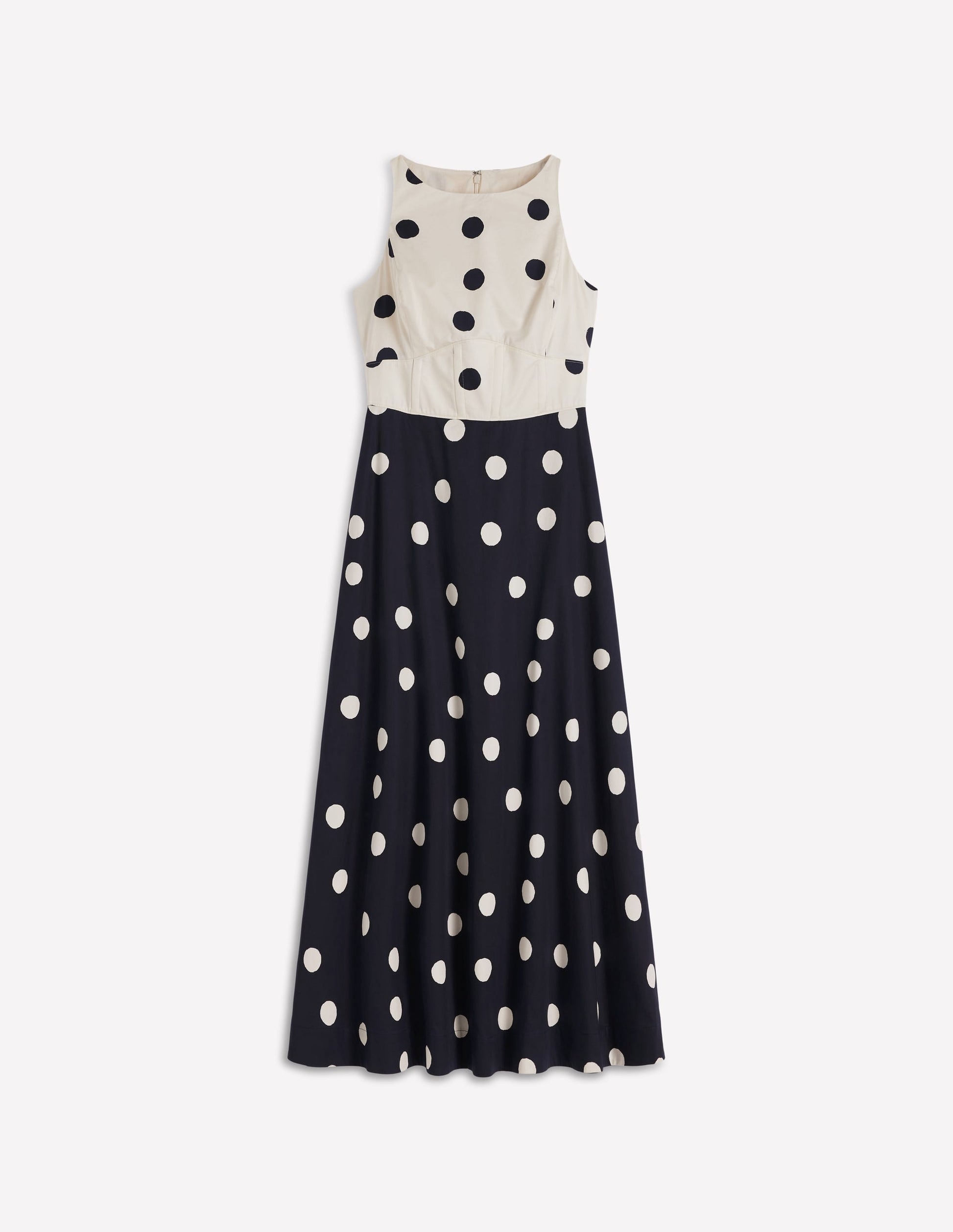 Boden Women's Silvia Boned Bodice Maxi Dress in Blue | Size 8 Boden Women's Silvia Boned Bodice Maxi Dress in Blue | Size 8