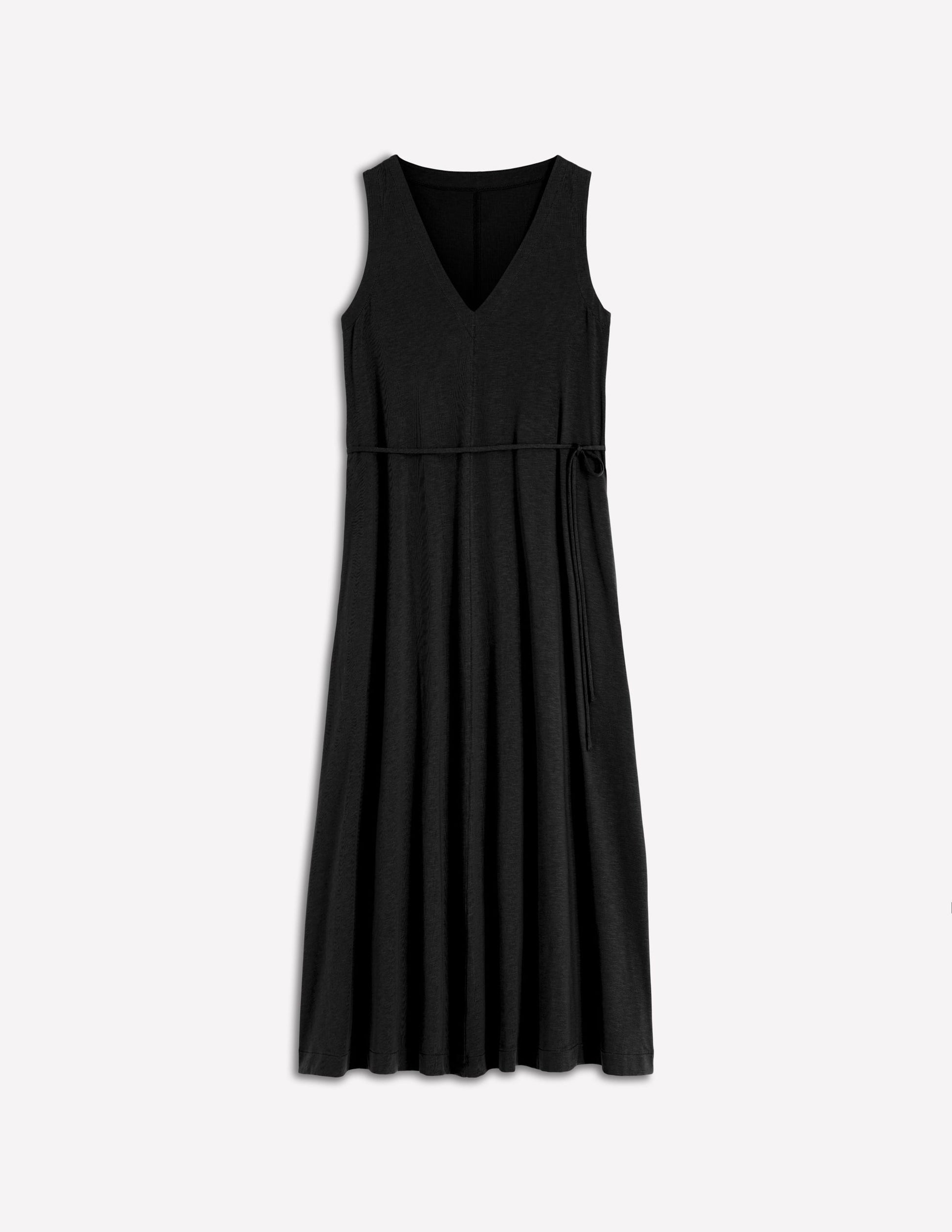 Boden Women's Mia V-neck Jersey Midi Dress in Black | Size 16/18 Boden Women's Mia V-neck Jersey Midi Dress in Black | Size 16/18