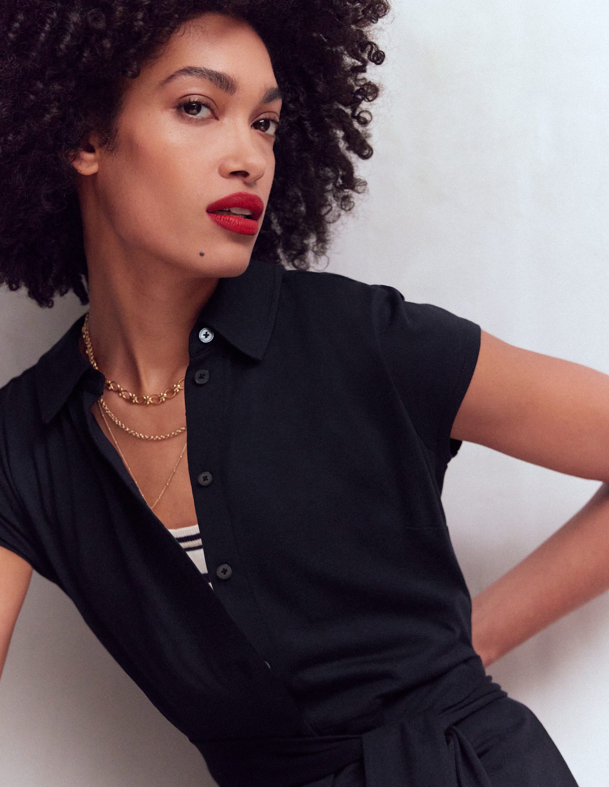 Marcia Jersey Shirt Dress-Navy | Boden USA Marcia Jersey Shirt Dress-Navy | Boden USA