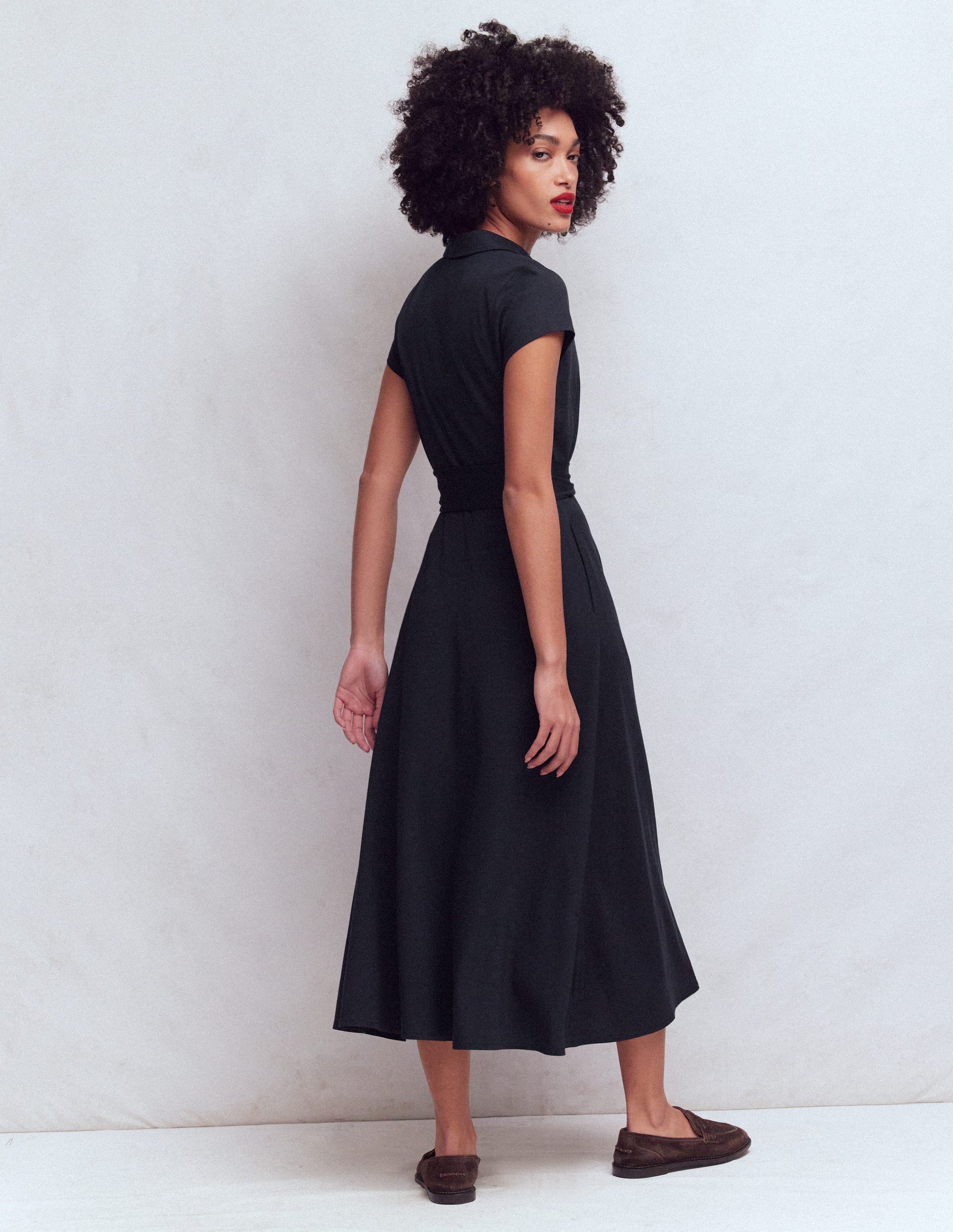 Marcia Jersey Shirt Dress-Navy | Boden USA Marcia Jersey Shirt Dress-Navy | Boden USA