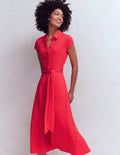 Marcia Jersey Dress-Poppy Red