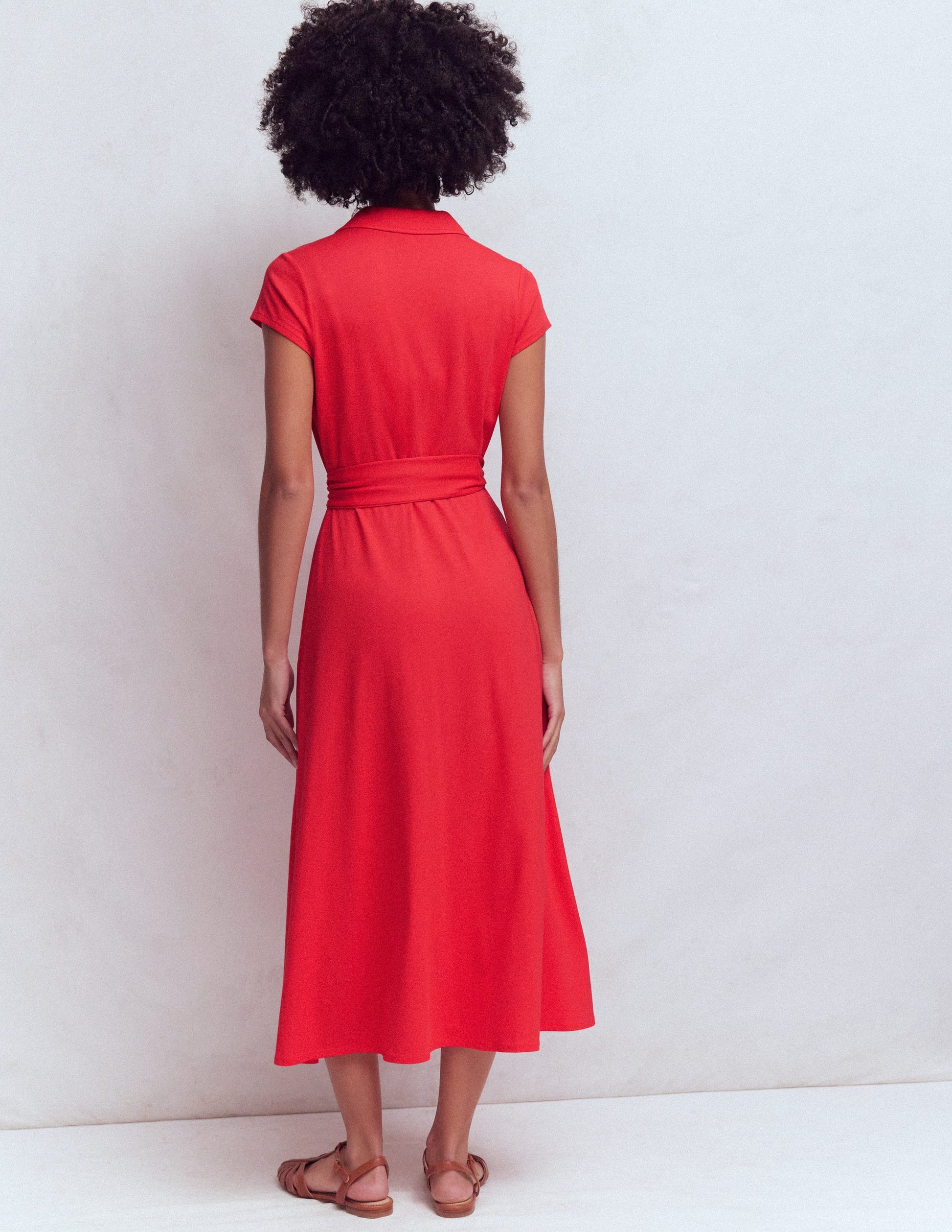 Marcia Jersey Shirt Dress-Poppy Red | Boden USA Marcia Jersey Shirt Dress-Poppy Red | Boden USA