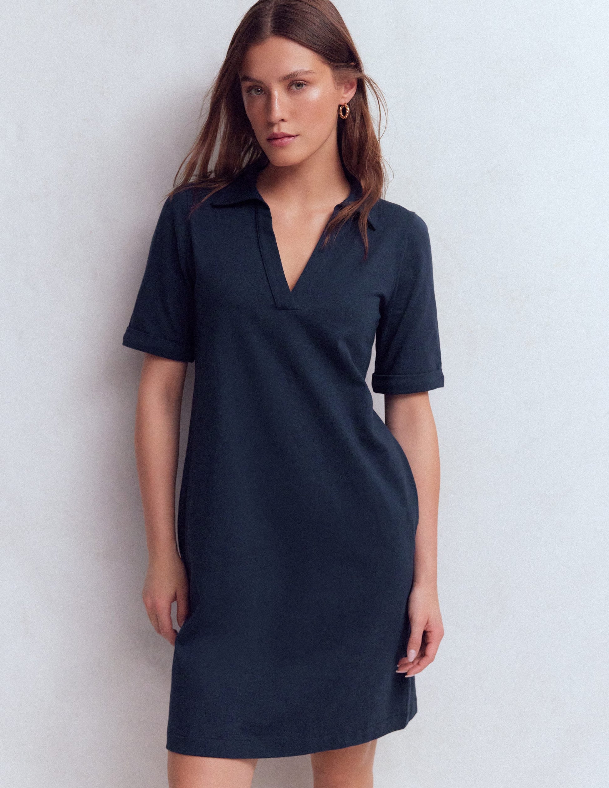 Boden Women's Tilda Jersey T-shirt Dress in Blue