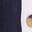Eva Collar Halter Linen Dress-Navy Ivory