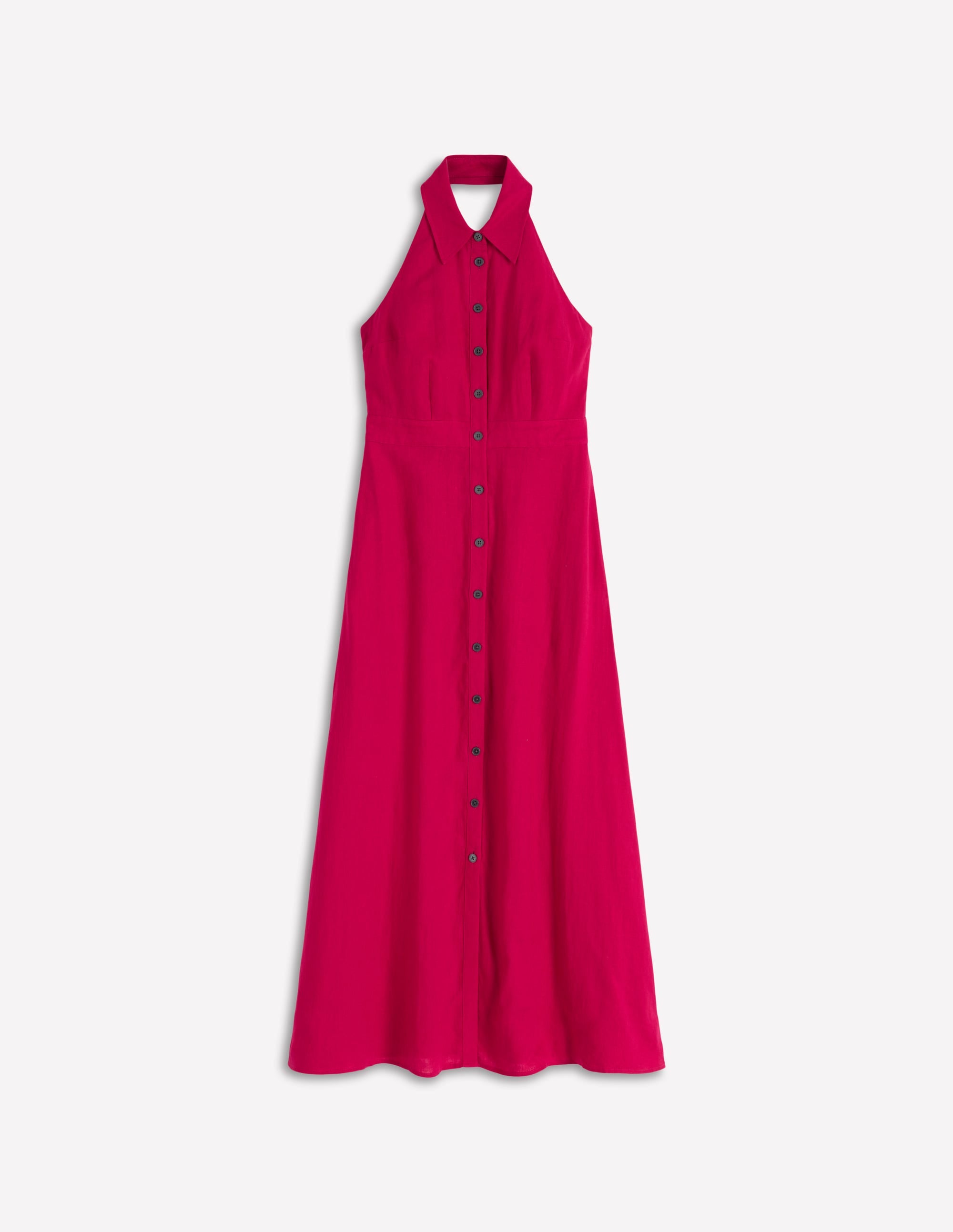 Eva Linen Blend Maxi Dress-Pomegranate - Image 6