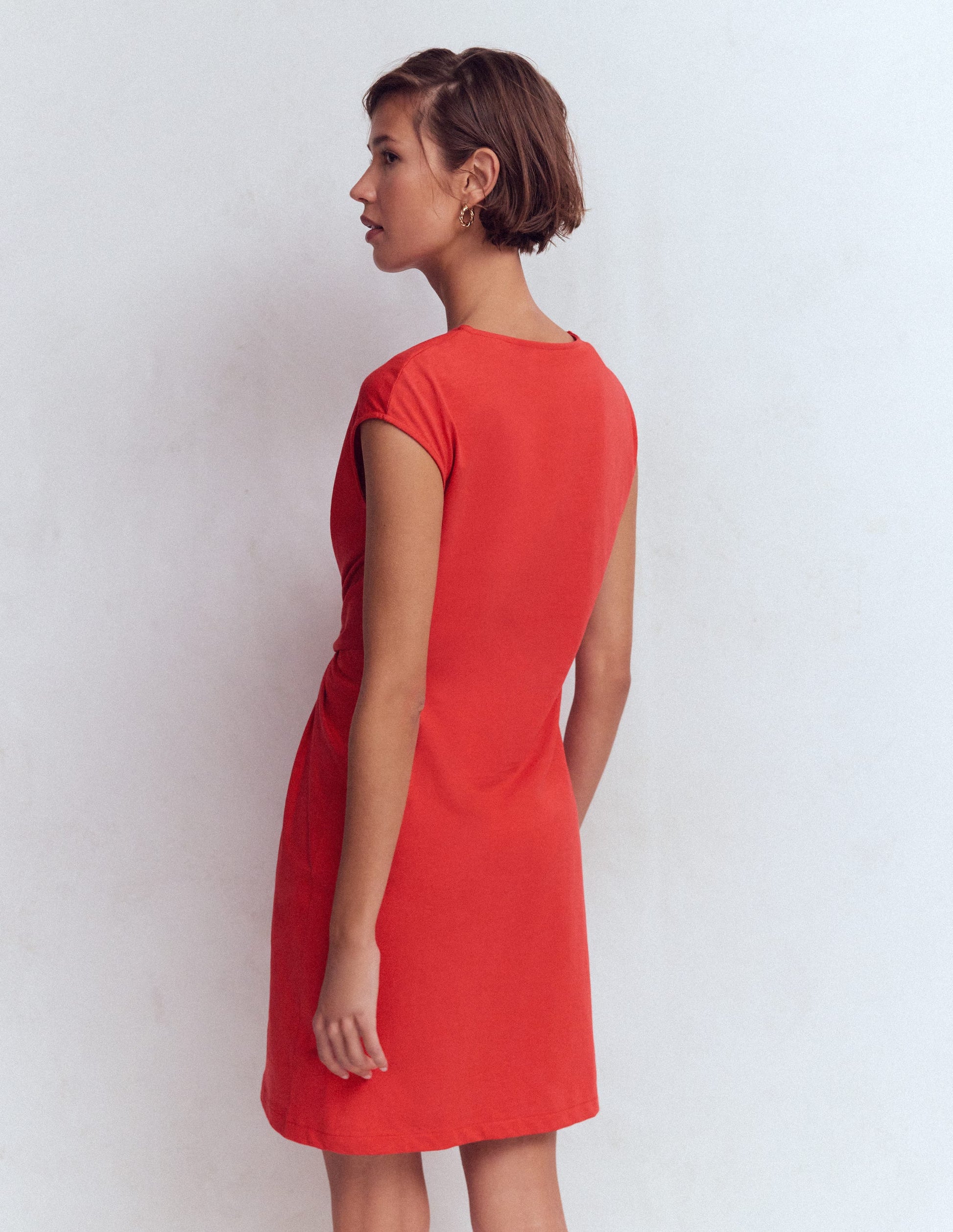 Boden Women's Delilah Twist Short Dress in Red | Size 10 Boden Women's Delilah Twist Short Dress in Red | Size 10