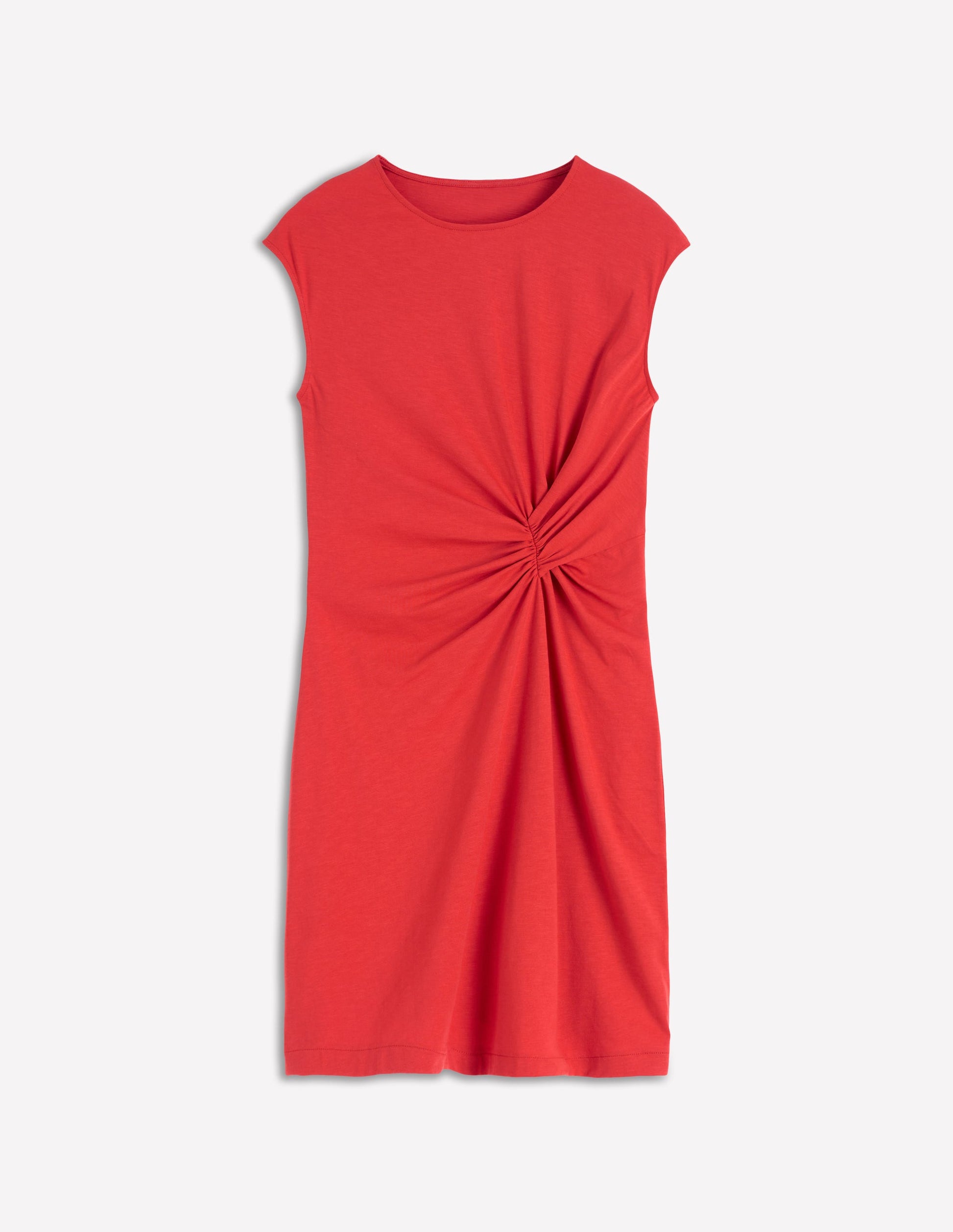 Delilah Twist Short Dress-Red Coral-11