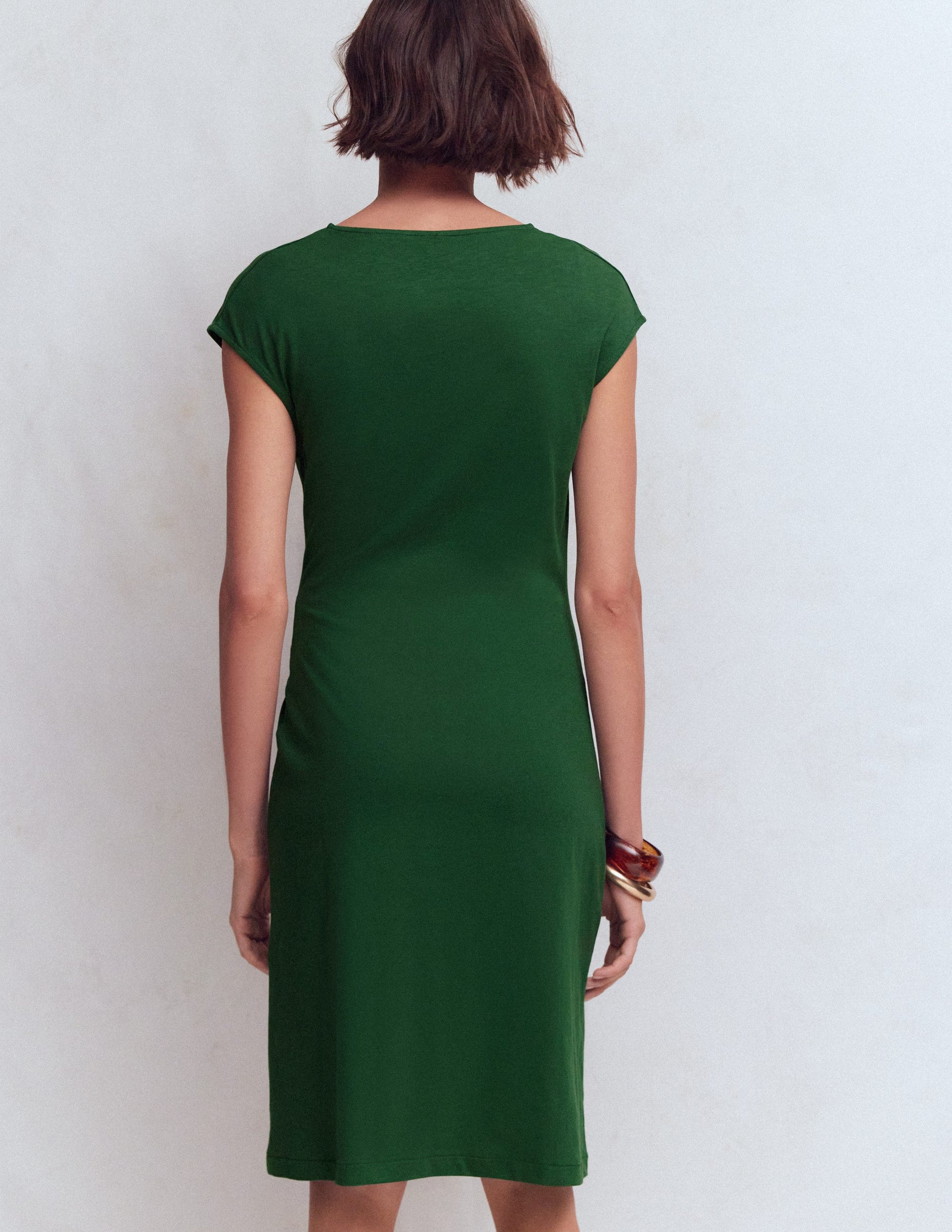 Delilah Twist Short Dress-Hunter Green | Boden USA Delilah Twist Short Dress-Hunter Green | Boden USA