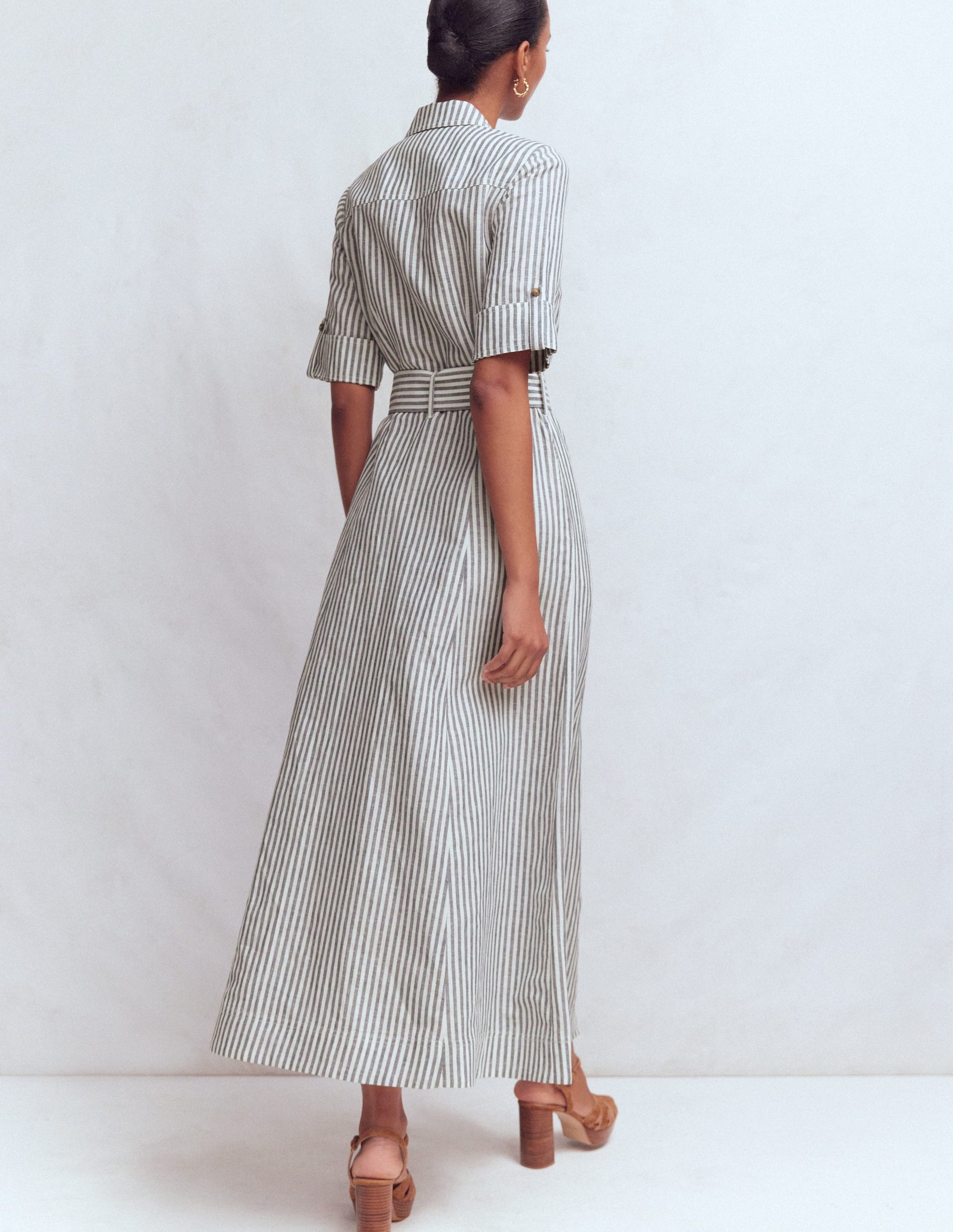 navy blue dress for baby girl Calvin Klein Women's Belted Cap-Sleeve Midi Dress main image 1