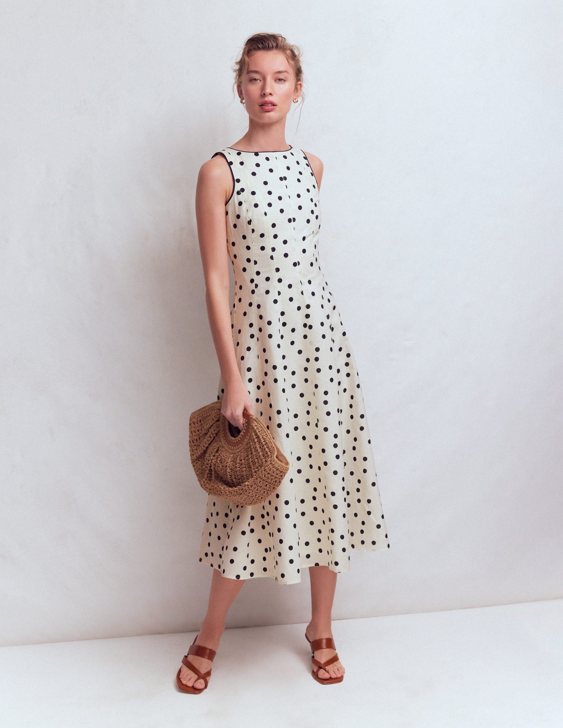 midi length dress Ever-Pretty Elegant Pleated Chiffon Midi Semi Semi Formal Dress with Ruffled Sleeves Occasion Dress main image 0