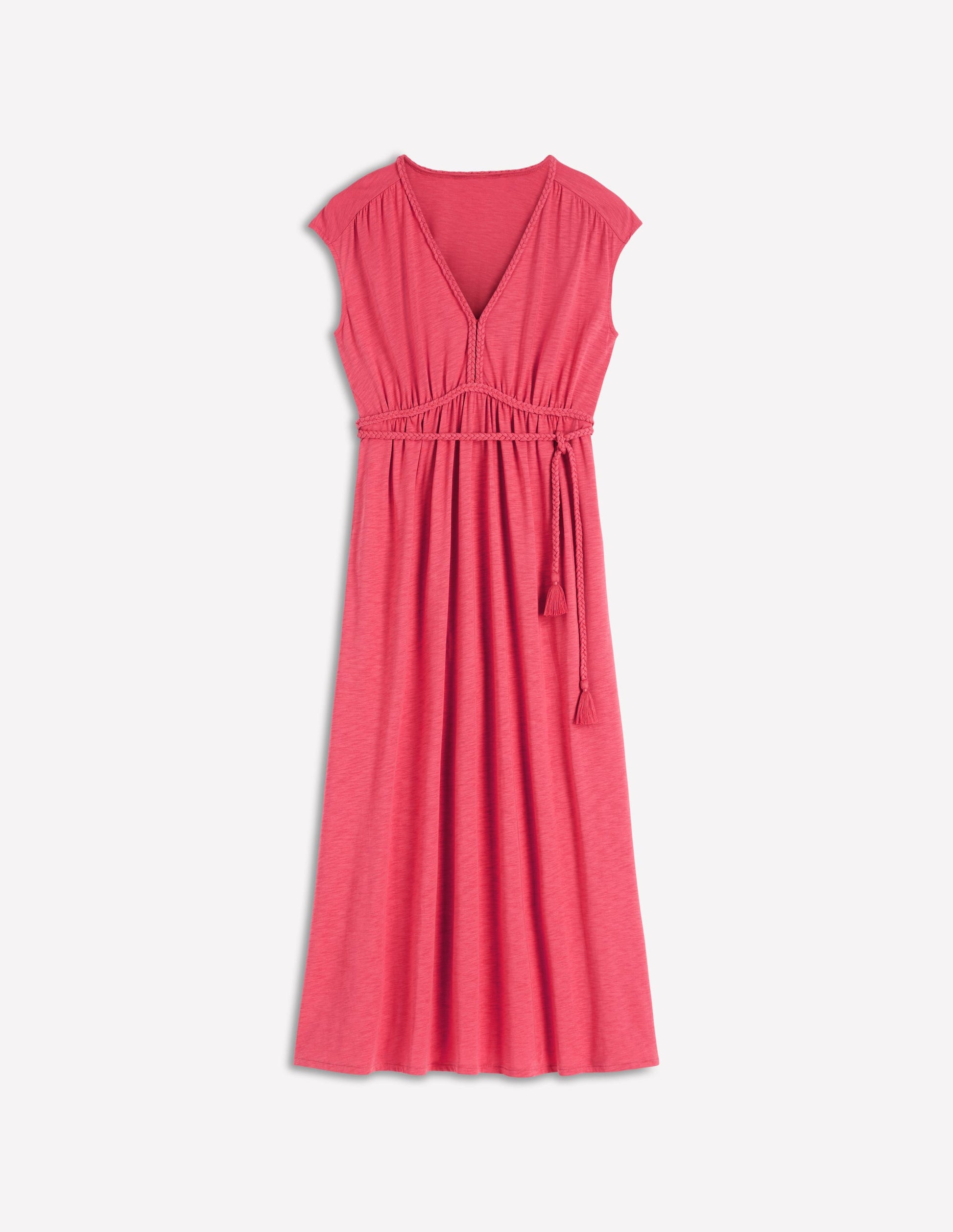 boden heidi jersey dress Boden Women's Heidi Ruched Rope Jersey Dress in Pink