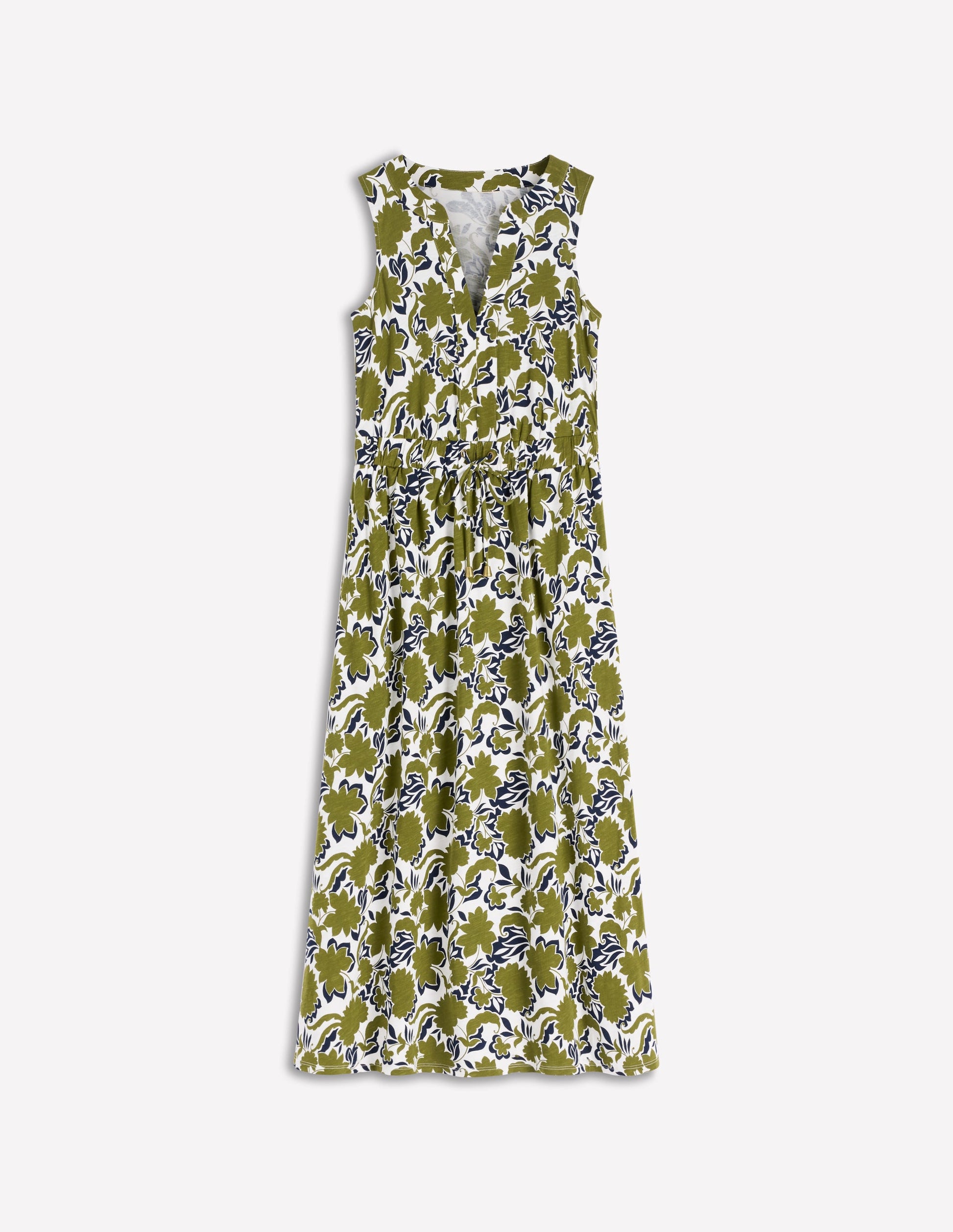 Boden Women's Delphine Midi Sleeveless Dress in Green | Size 8 Boden Women's Delphine Midi Sleeveless Dress in Green | Size 8