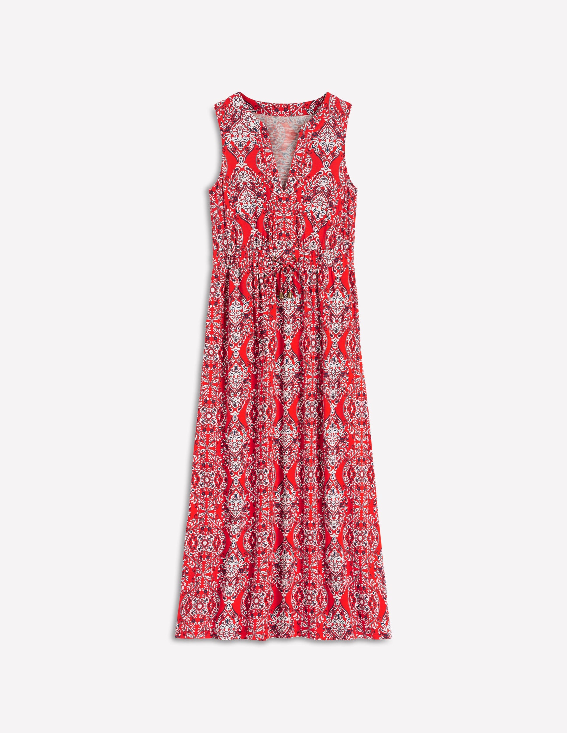 Boden Women's Delphine Midi Sleeveless Dress in Red | Size 20/22 Boden Women's Delphine Midi Sleeveless Dress in Red | Size 20/22