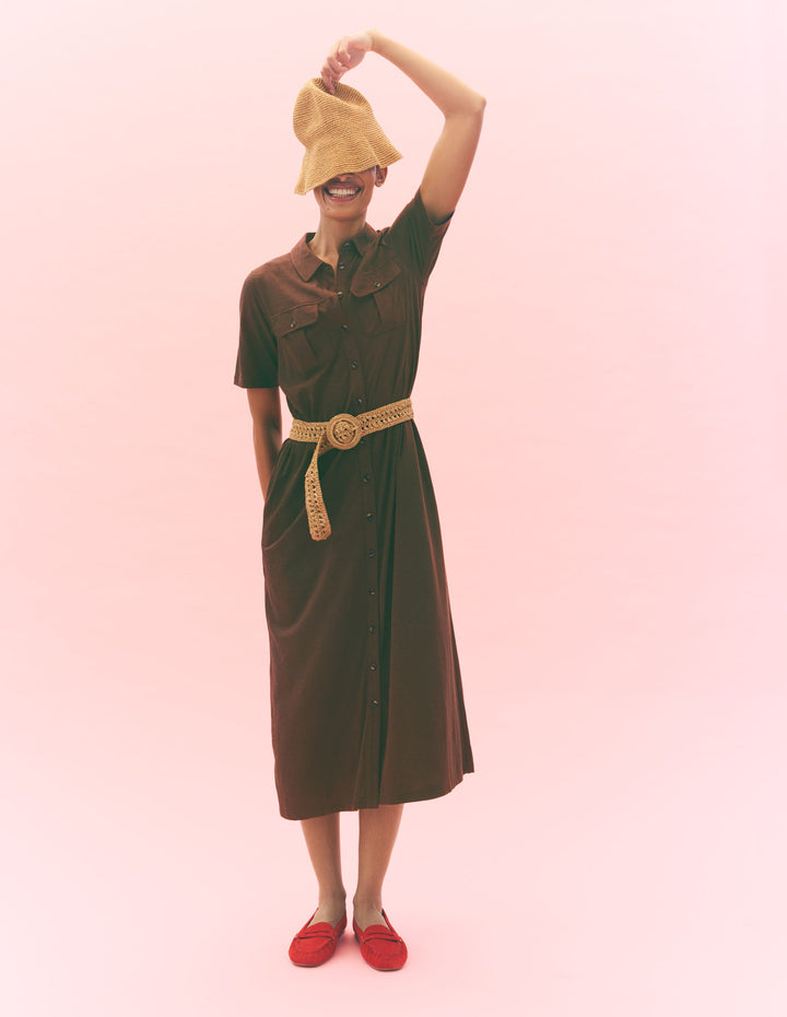 Women's Brown Jersey Dresses | Boden USA Women's Brown Jersey Dresses | Boden USA